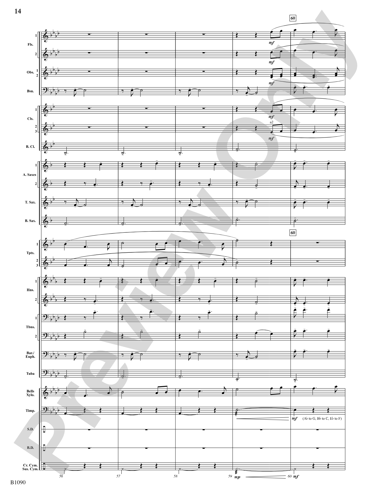 Rio Bravo Overture: Concert Band Conductor Score & Parts