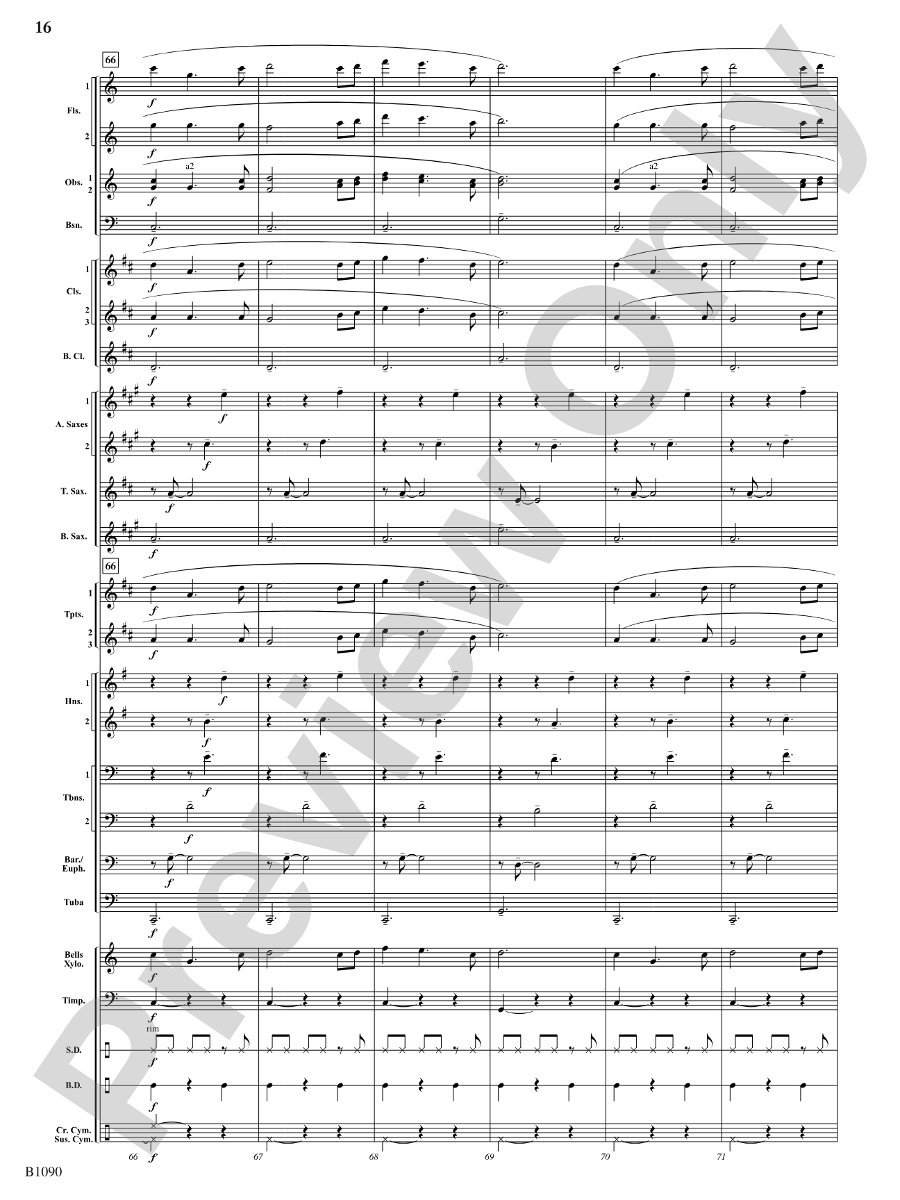 Rio Bravo Overture: Concert Band Conductor Score & Parts