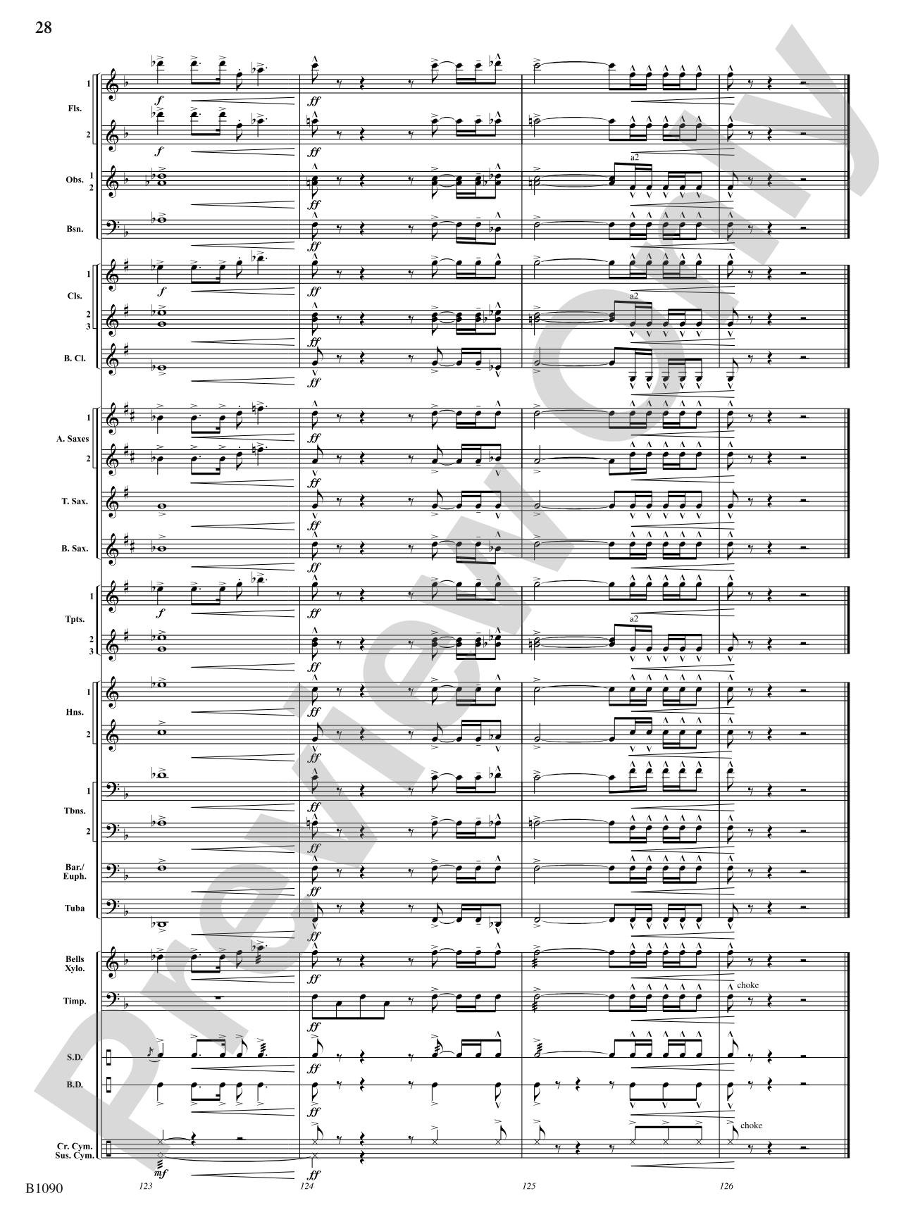 Rio Bravo Overture: Concert Band Conductor Score & Parts