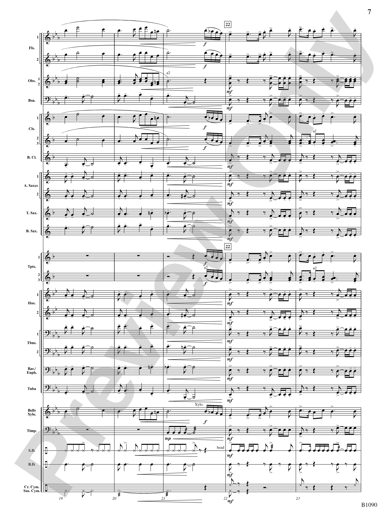 Rio Bravo Overture: Concert Band Conductor Score & Parts