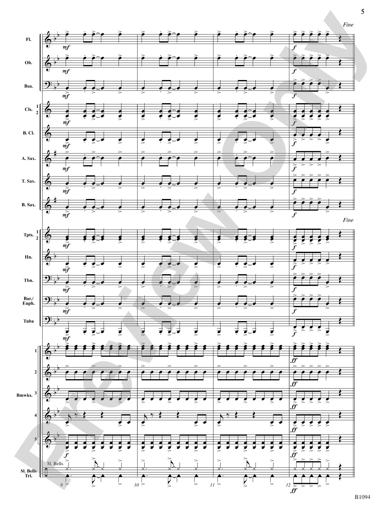 Boomwhacker® Bagatelle: Concert Band Conductor Score & Parts