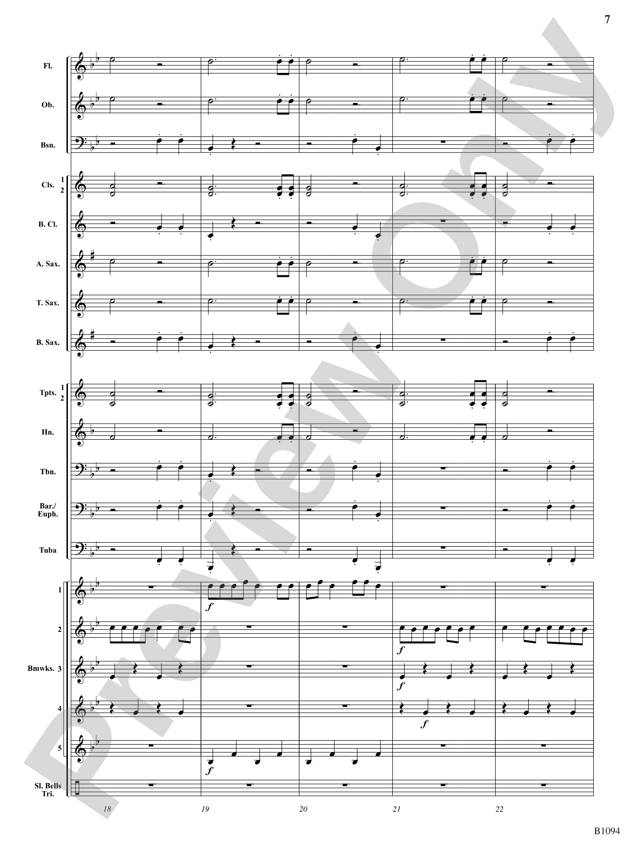 Boomwhacker® Bagatelle: Concert Band Conductor Score & Parts