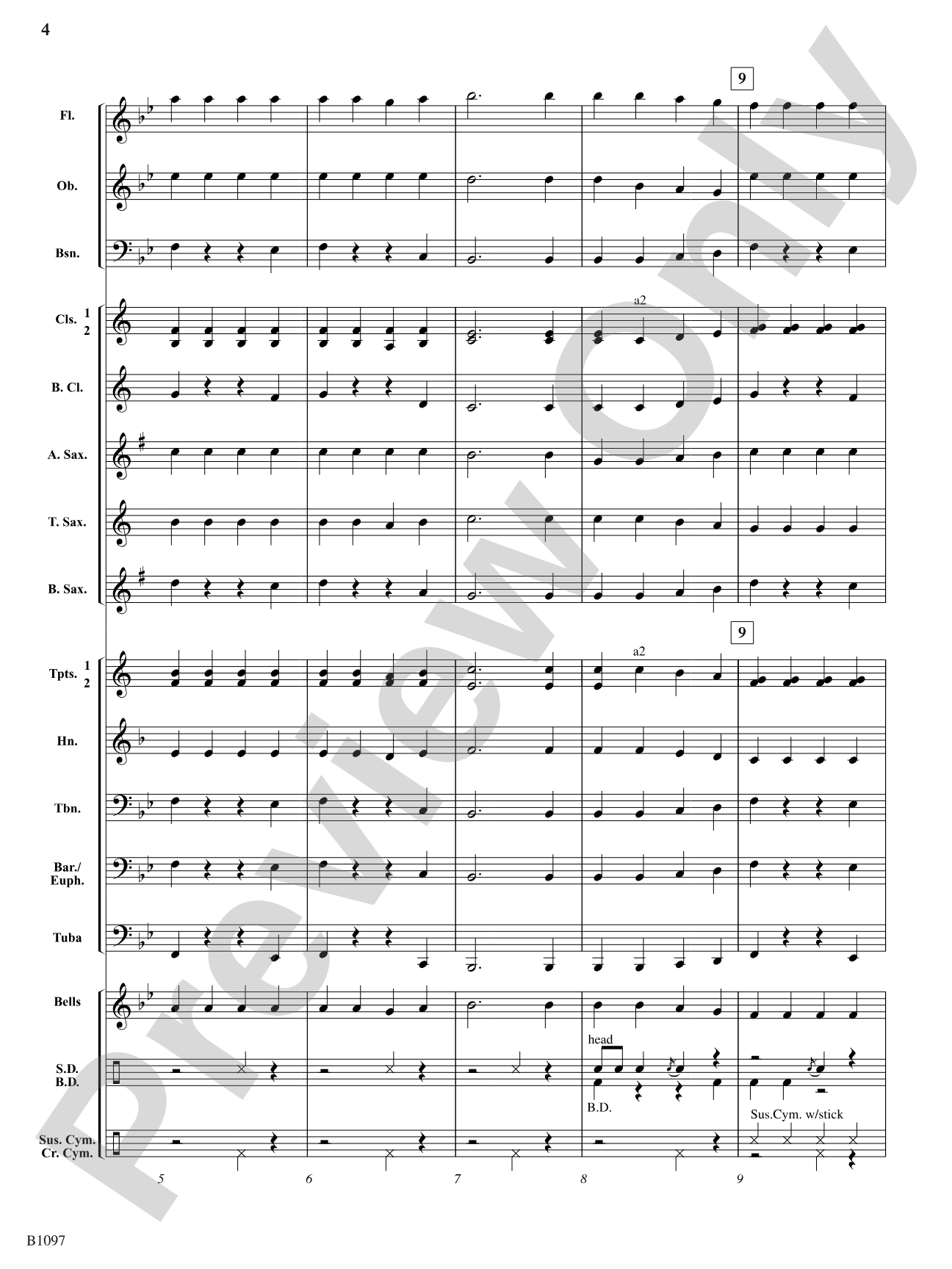 Rock Sticks: Concert Band Conductor Score & Parts