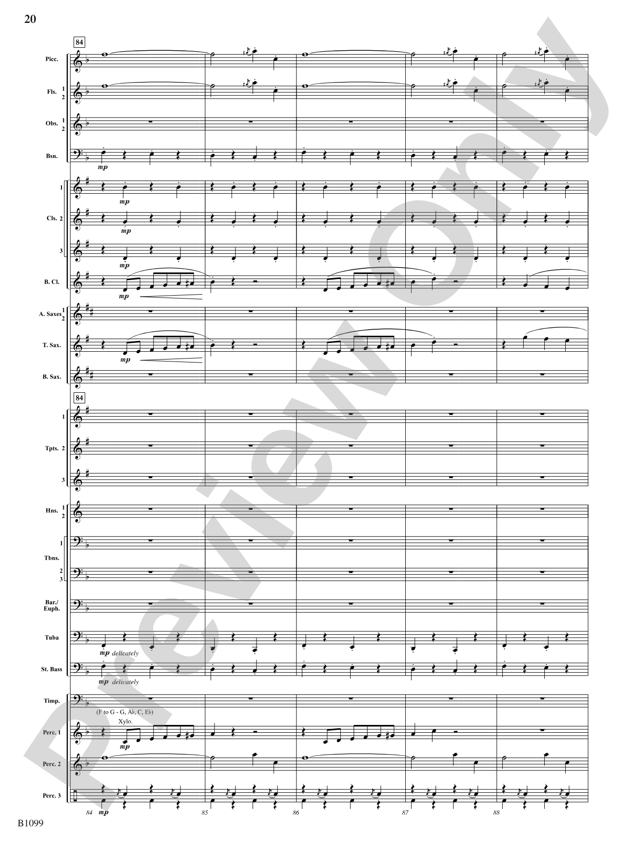 A Touch of Cohan: Concert Band Conductor Score & Parts