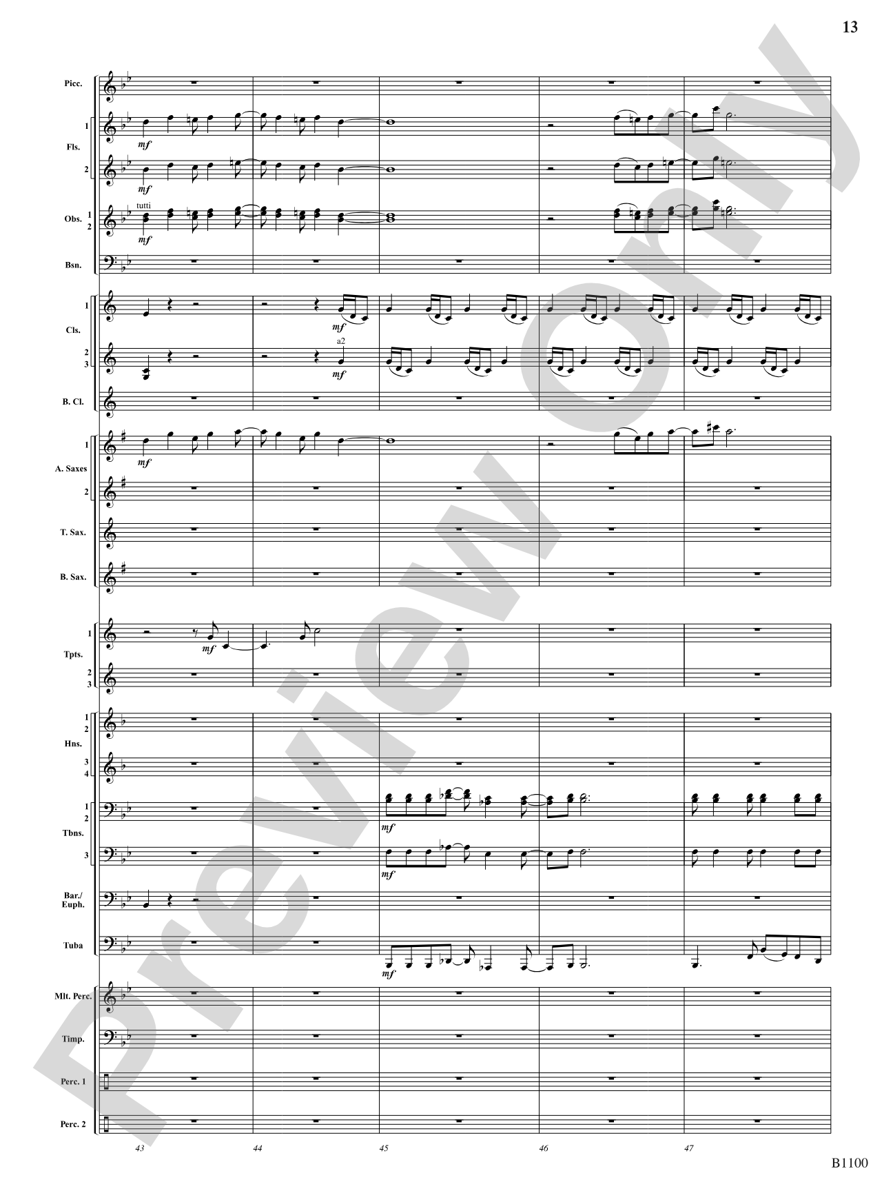Winter Dances: Concert Band Conductor Score & Parts