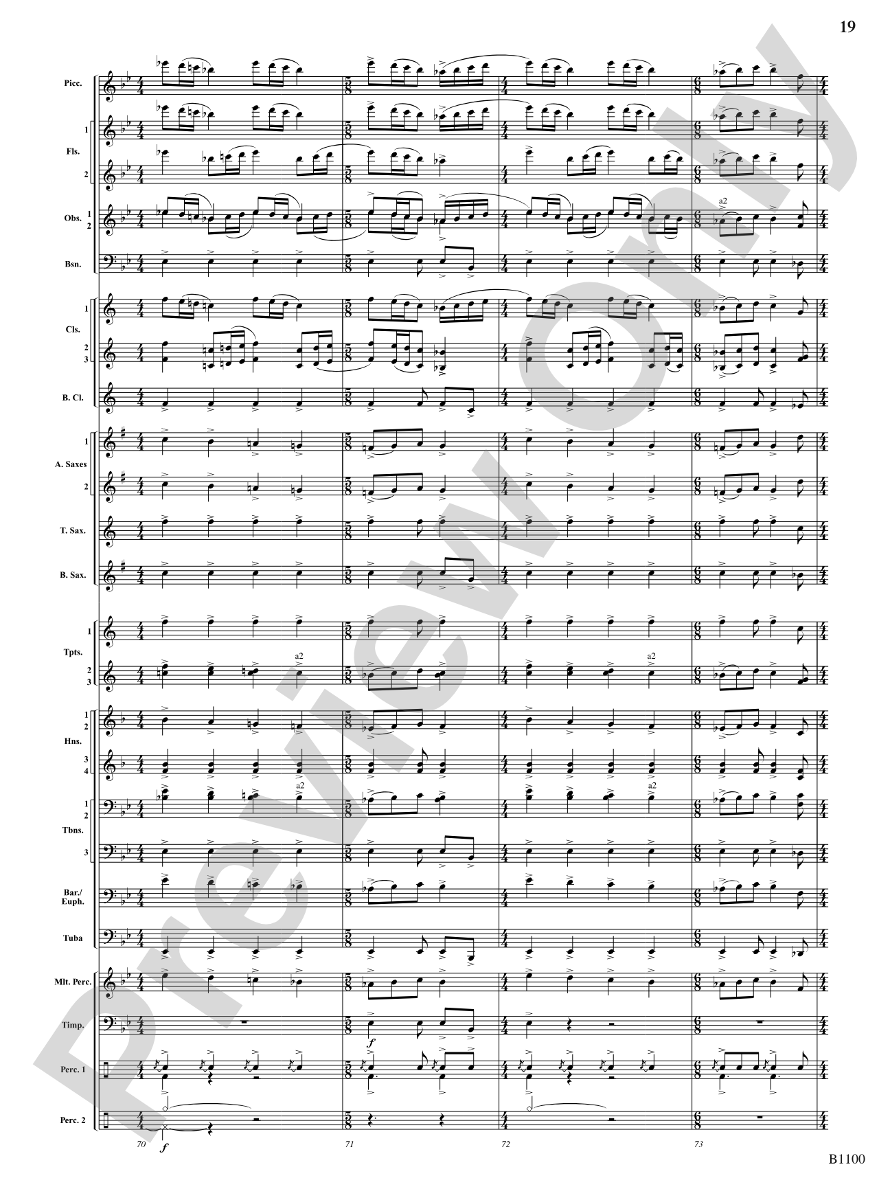 Winter Dances: Concert Band Conductor Score & Parts