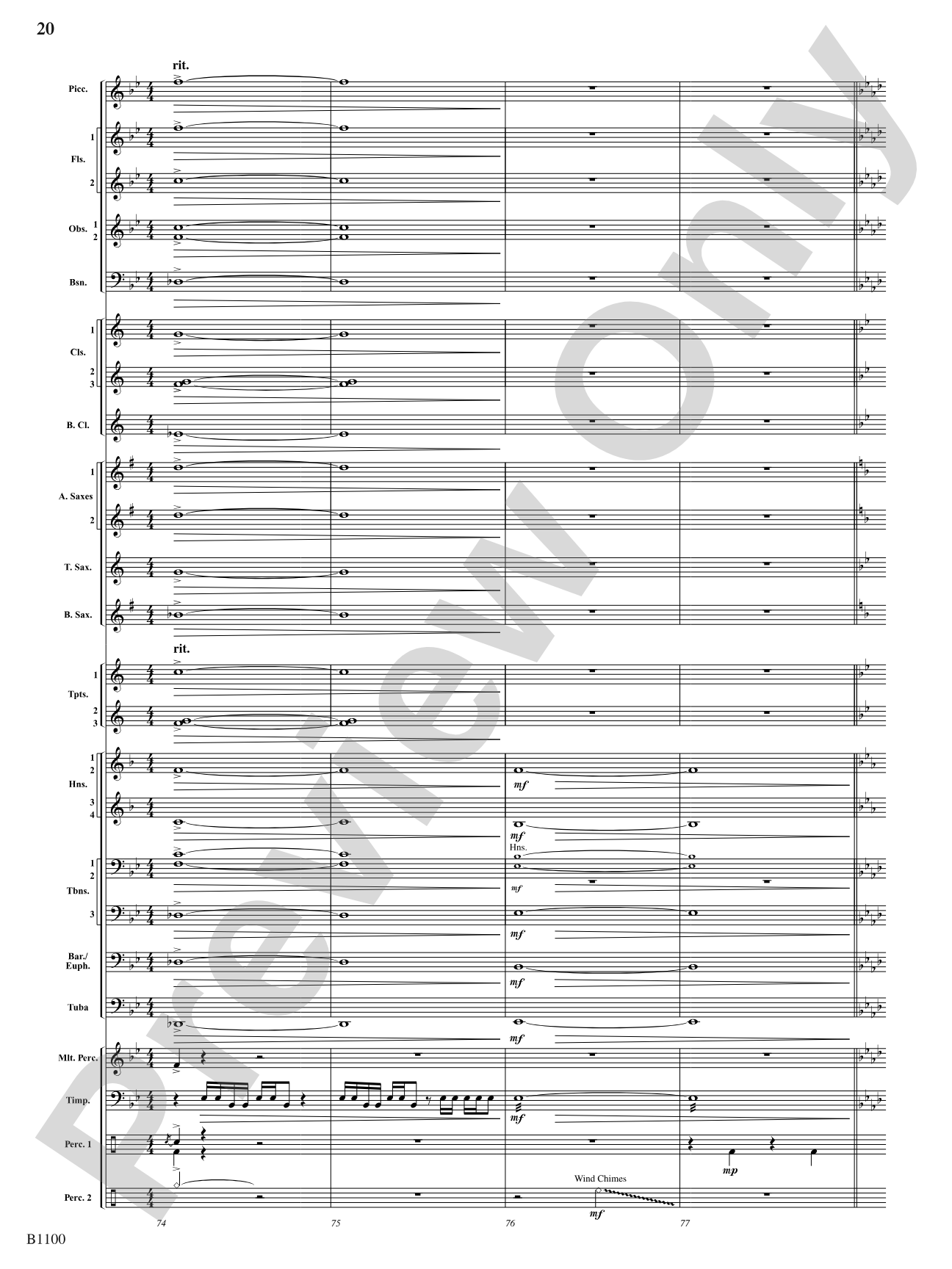 Winter Dances: Concert Band Conductor Score & Parts