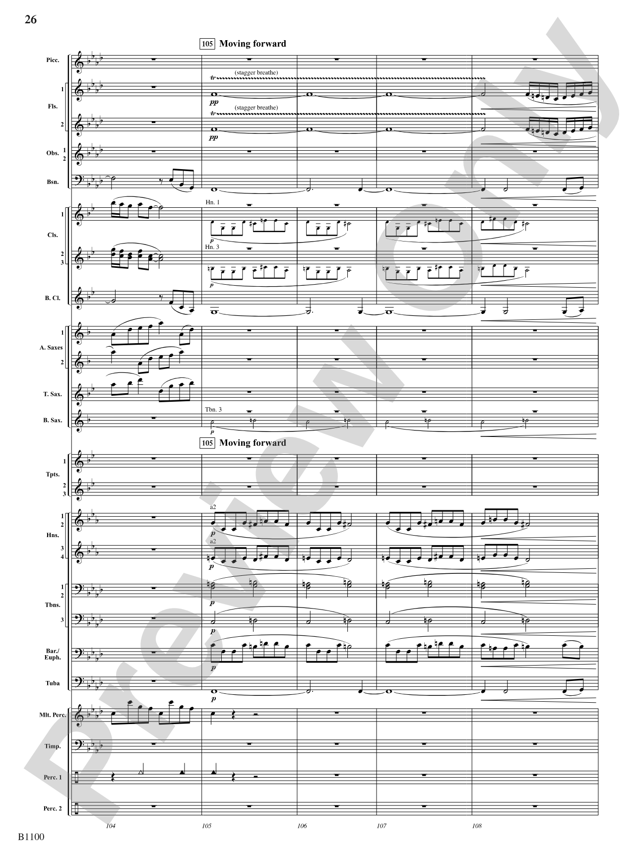 Winter Dances: Concert Band Conductor Score & Parts