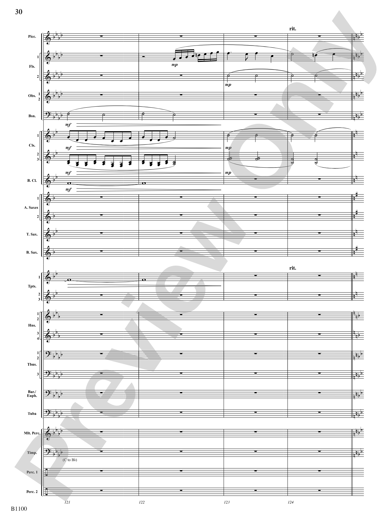 Winter Dances: Concert Band Conductor Score & Parts