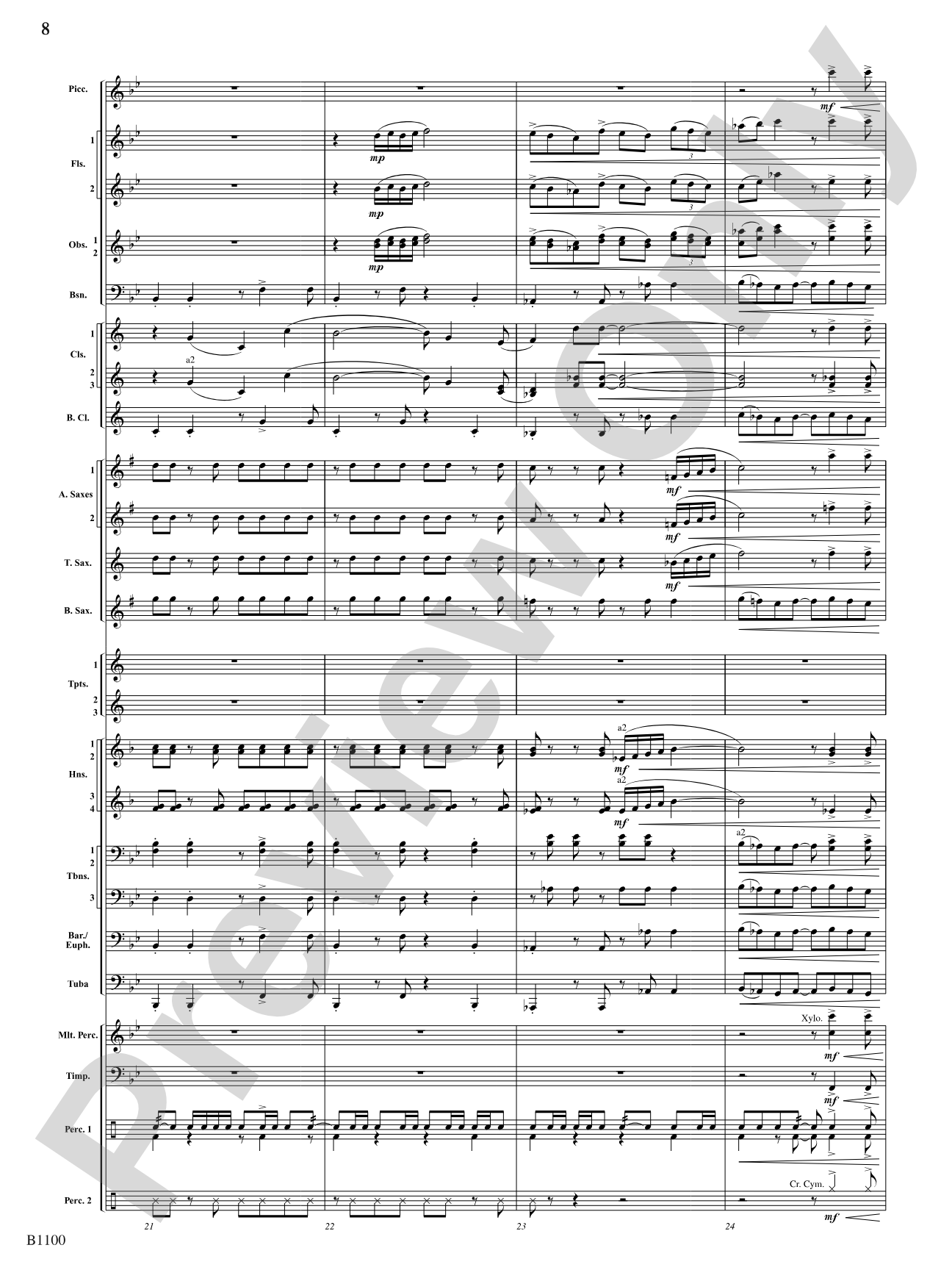 Winter Dances: Concert Band Conductor Score & Parts