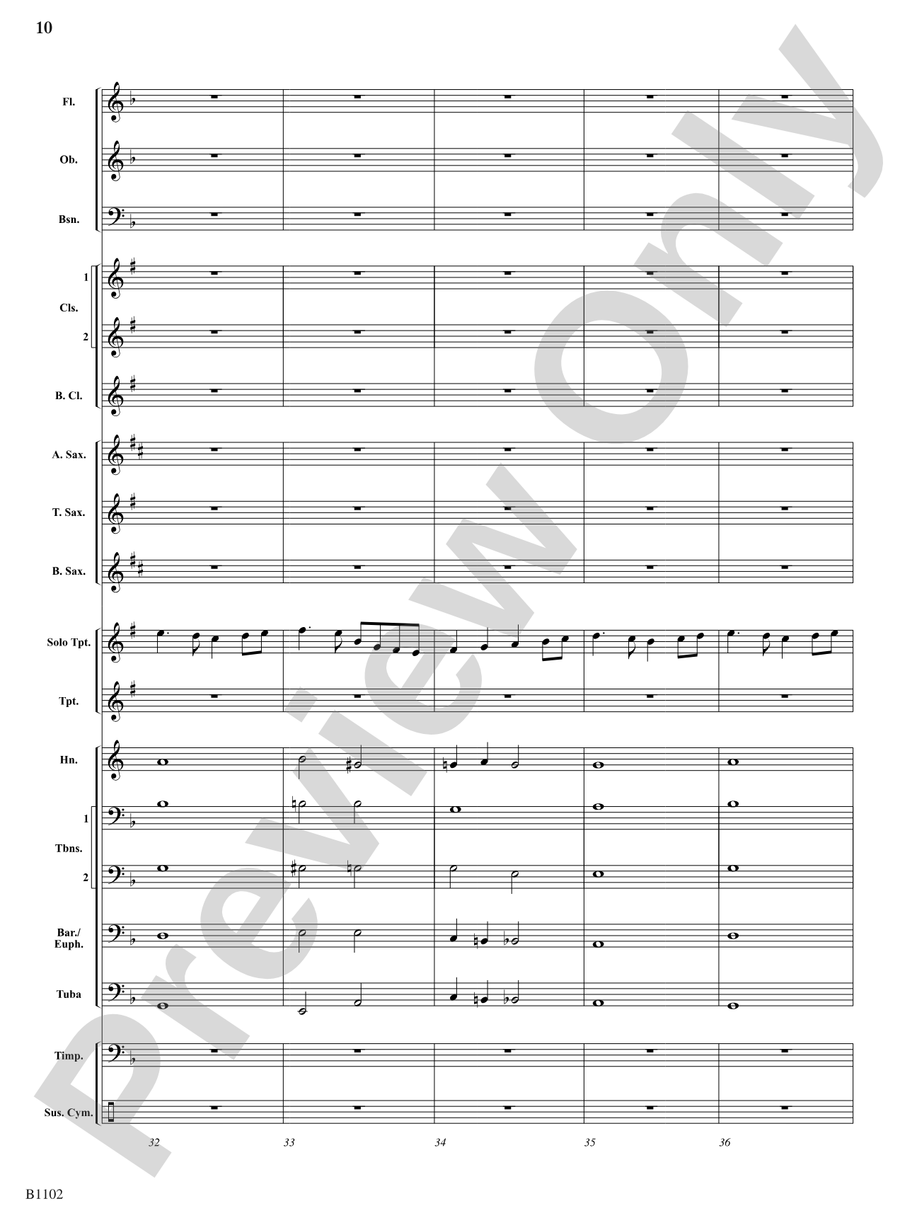 Theme from Swan Lake: Concert Band Conductor Score & Parts