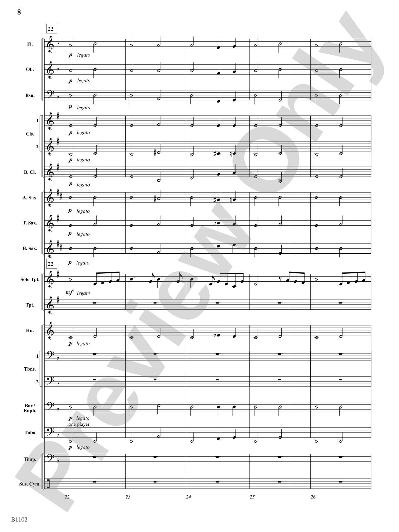 Theme from Swan Lake: Concert Band Conductor Score & Parts