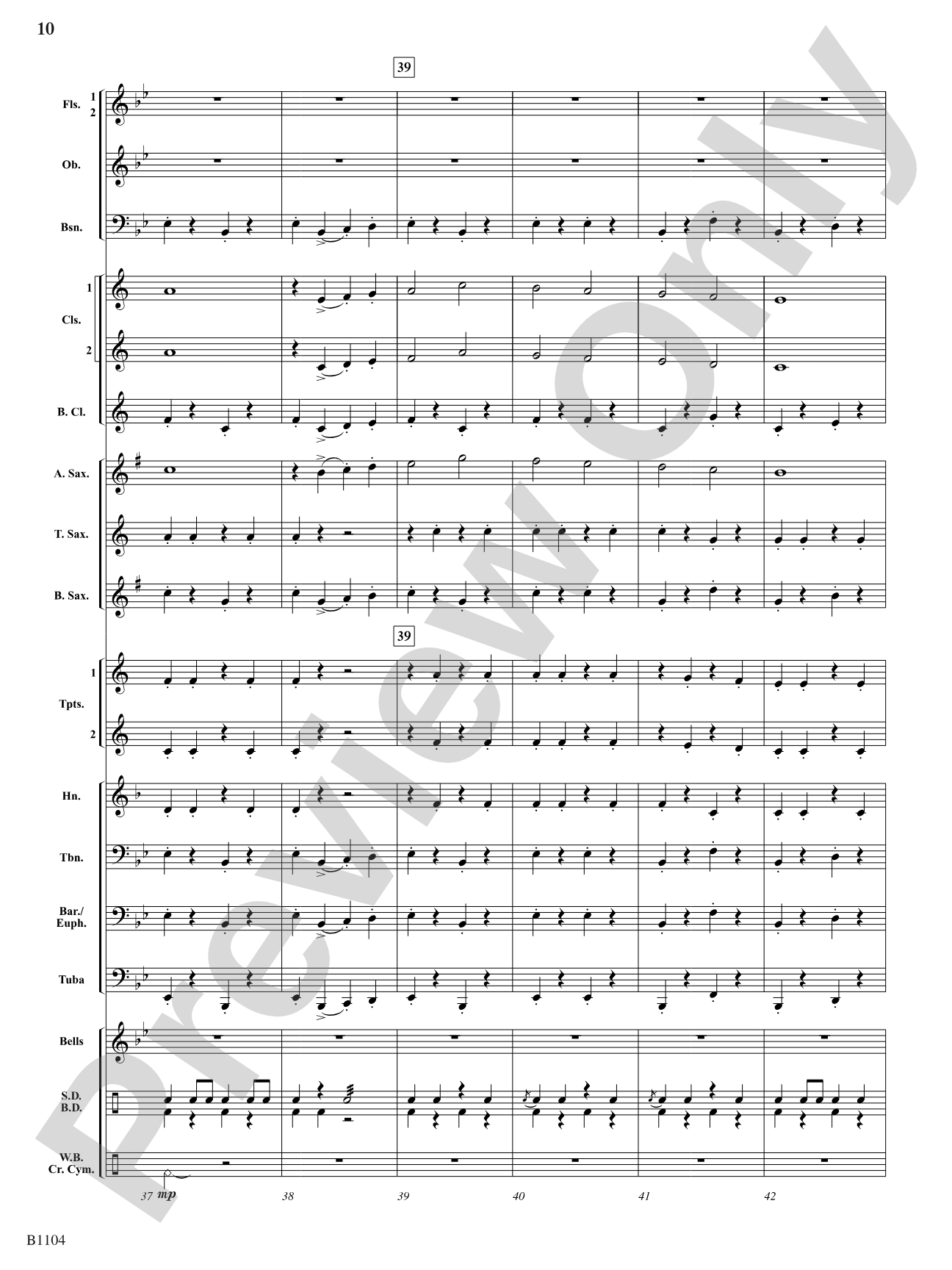 Parade of the Jesters: Concert Band Conductor Score & Parts