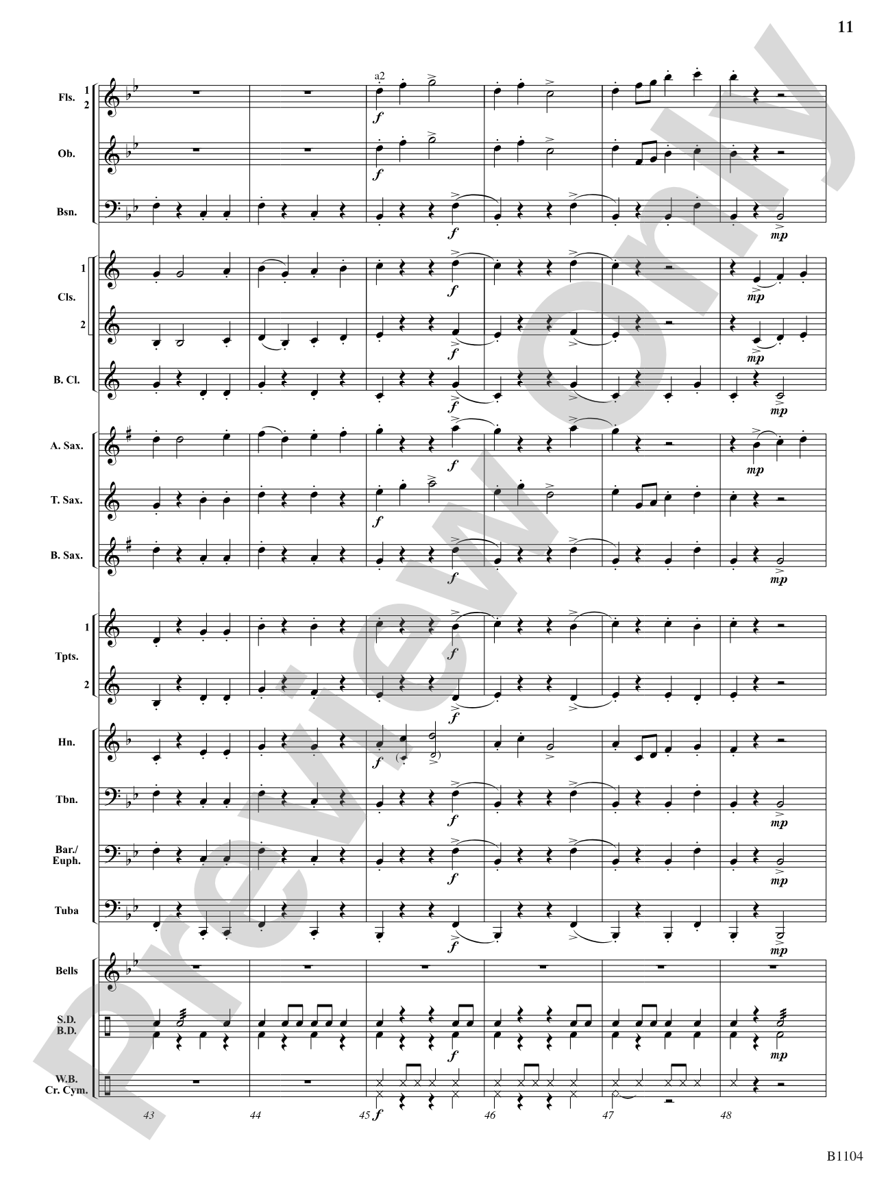 Parade of the Jesters: Concert Band Conductor Score & Parts