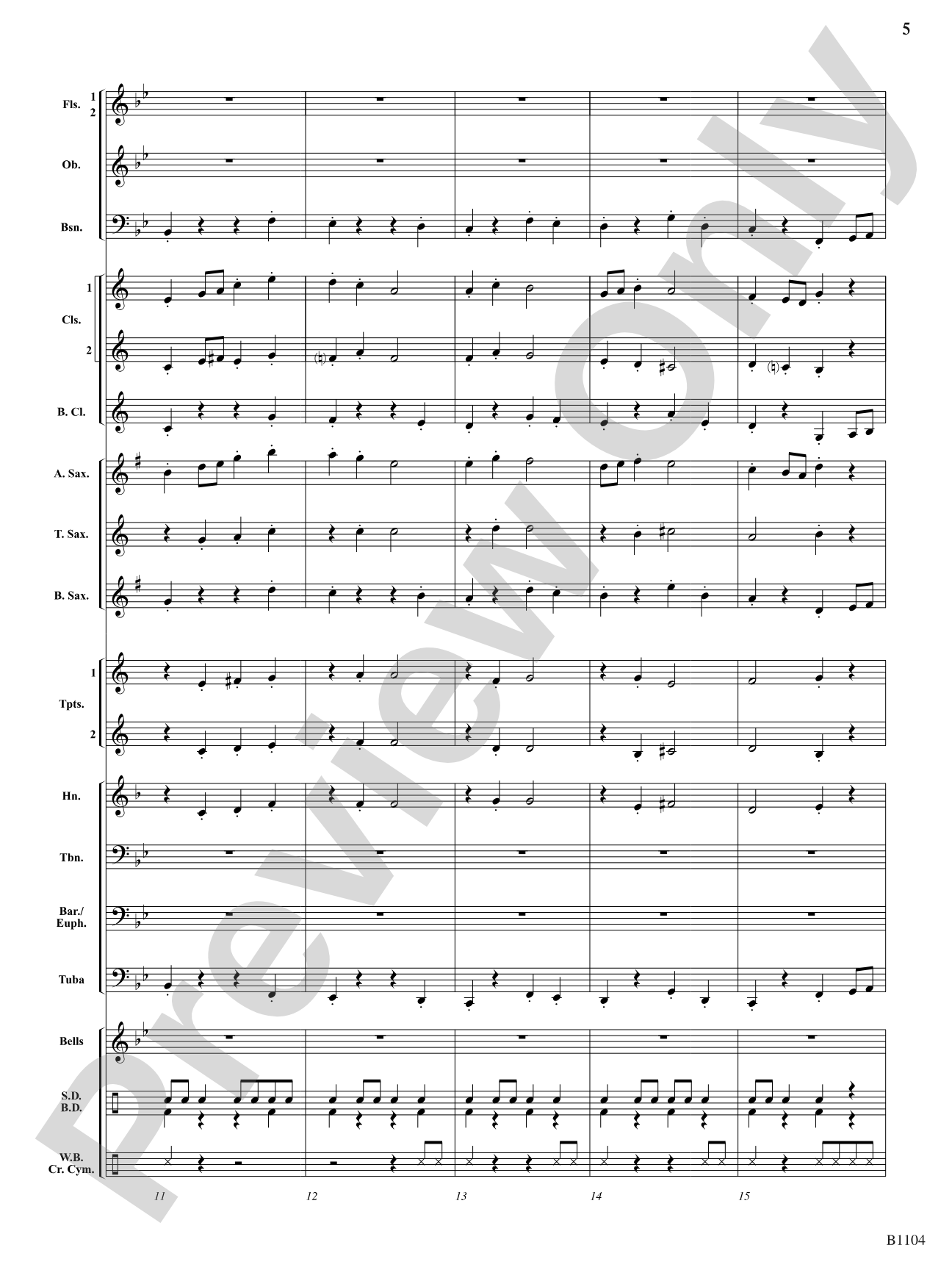 Parade of the Jesters: Concert Band Conductor Score & Parts
