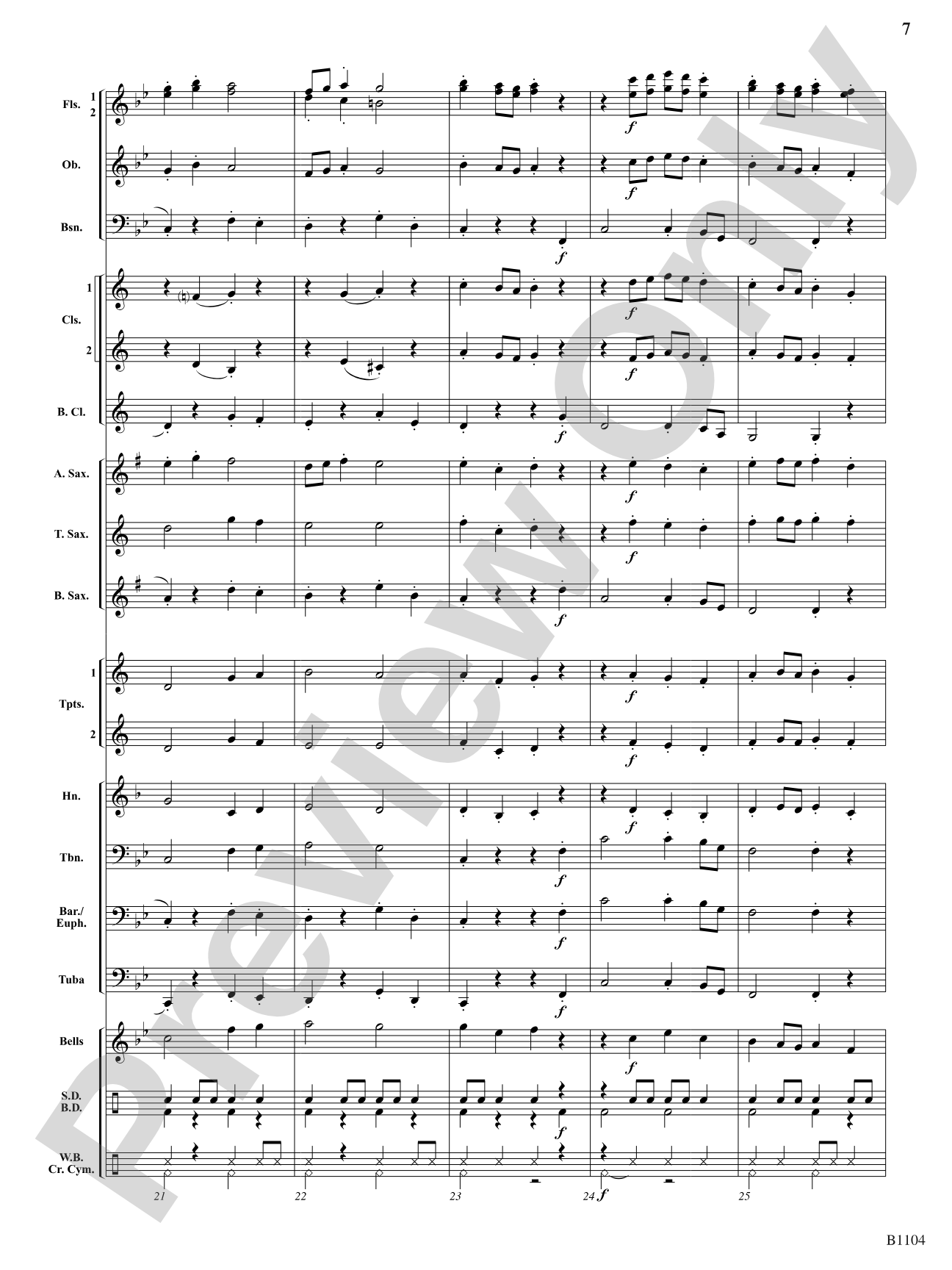 Parade of the Jesters: Concert Band Conductor Score & Parts