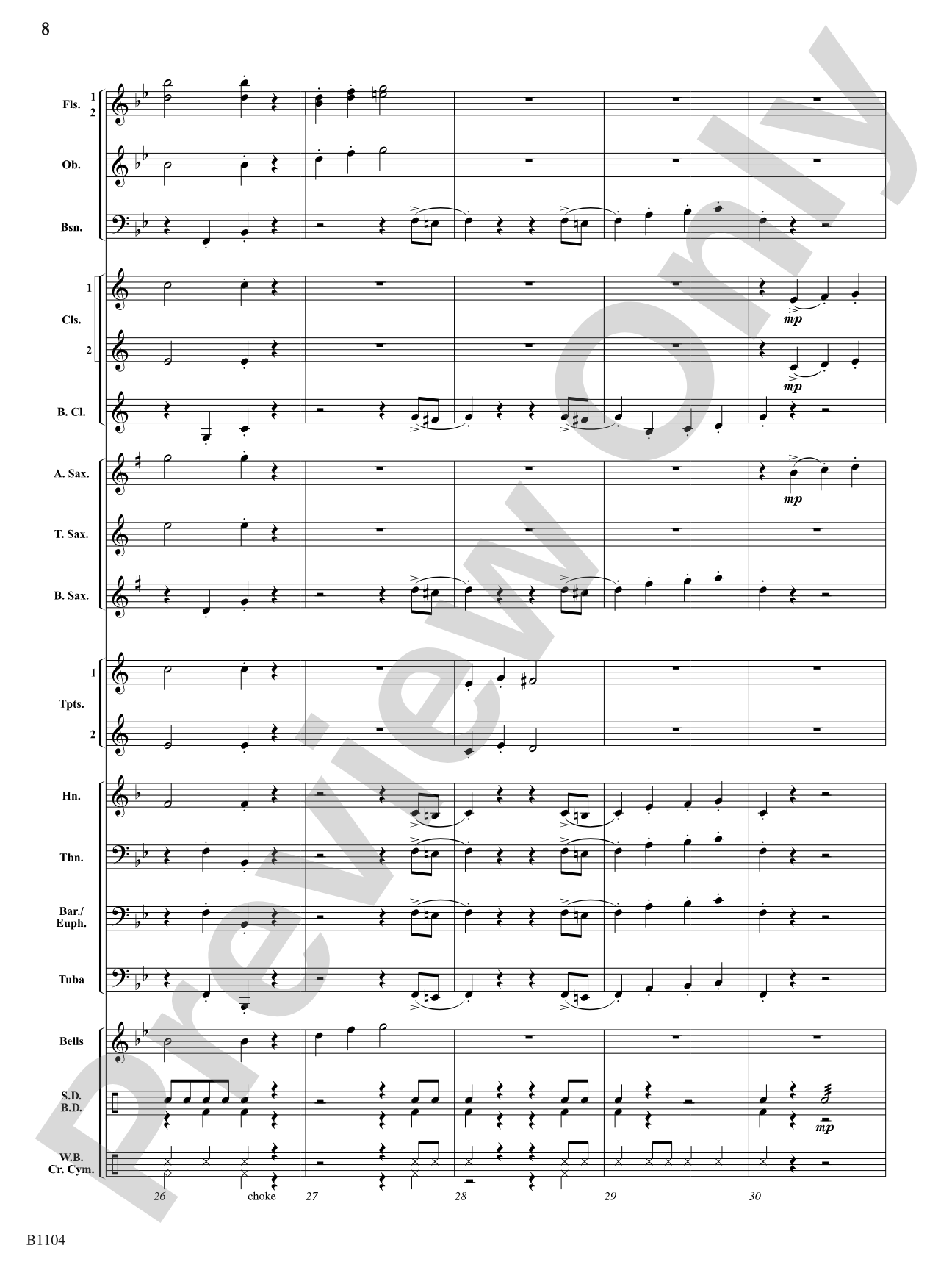 Parade of the Jesters: Concert Band Conductor Score & Parts