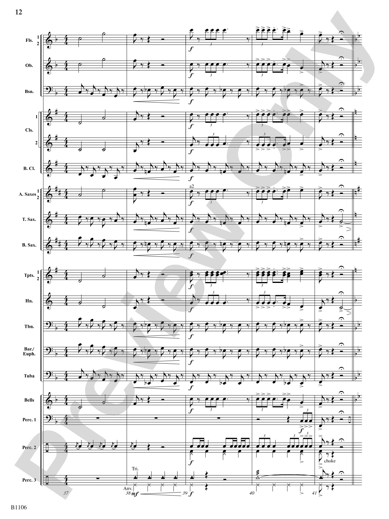 Jay County Overture: Concert Band Conductor Score & Parts