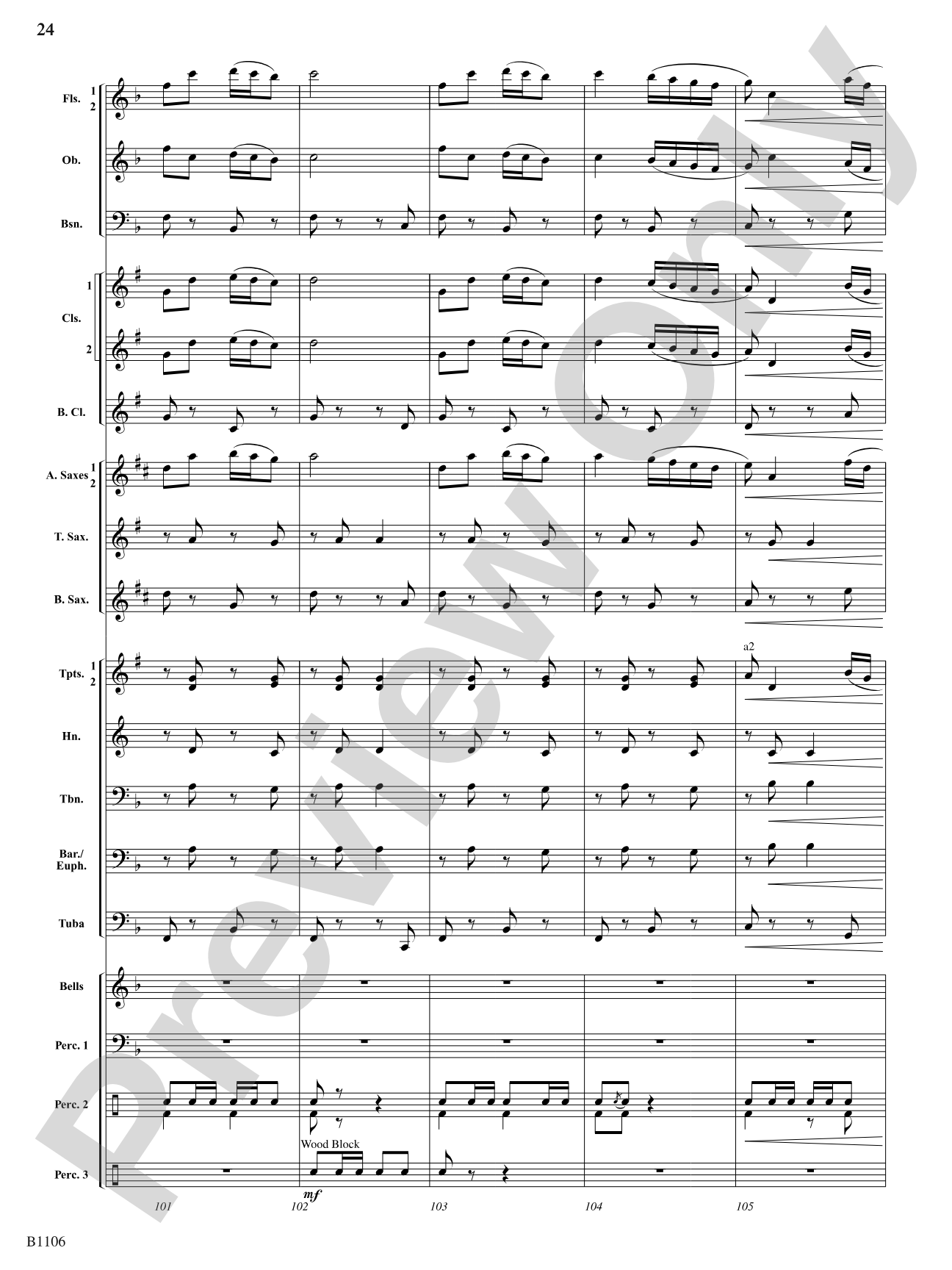 Jay County Overture: Concert Band Conductor Score & Parts