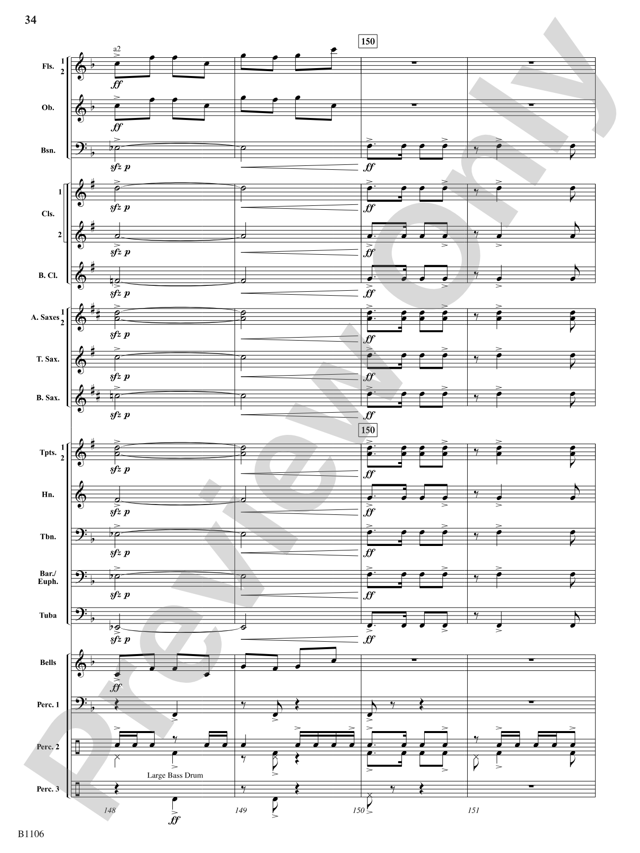 Jay County Overture: Concert Band Conductor Score & Parts