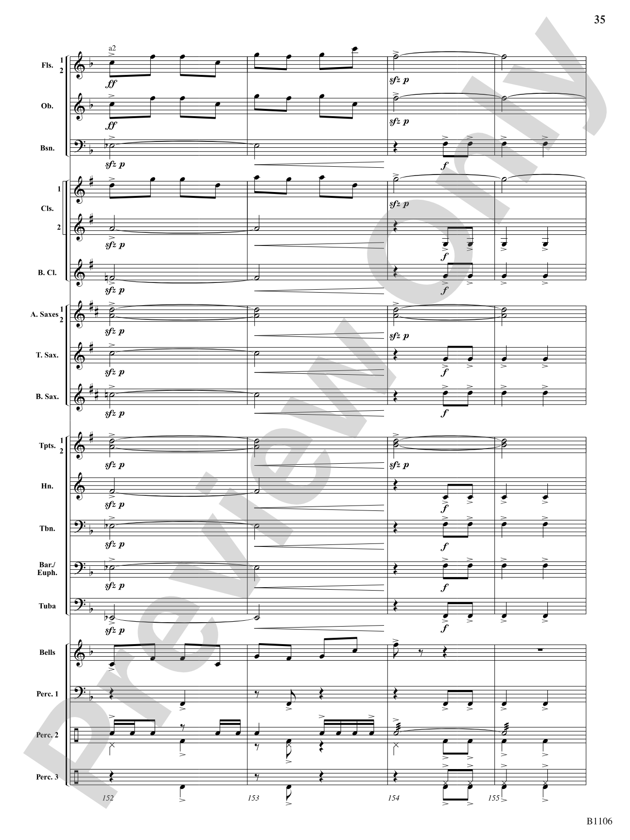 Jay County Overture: Concert Band Conductor Score & Parts