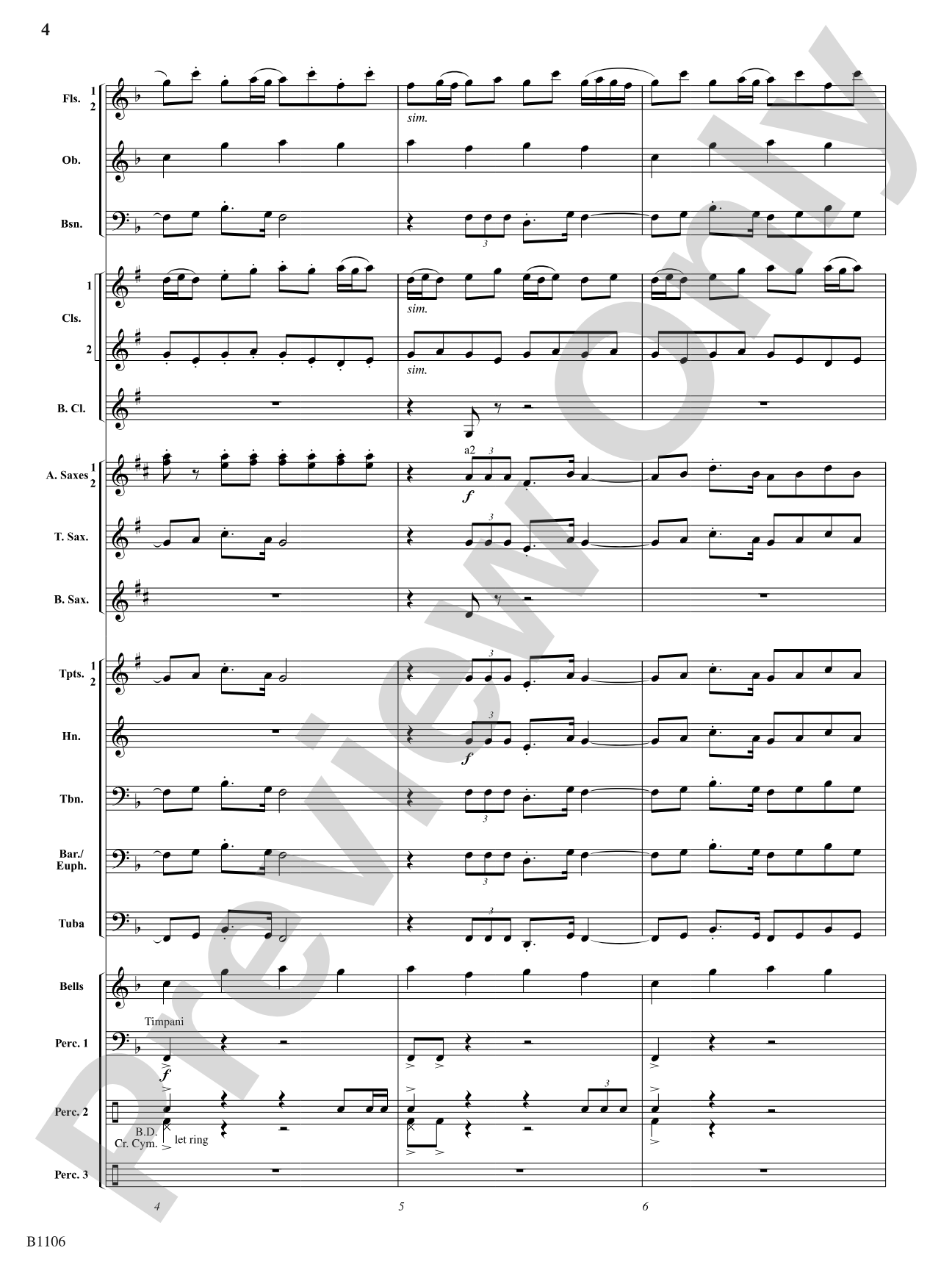 Jay County Overture: Concert Band Conductor Score & Parts