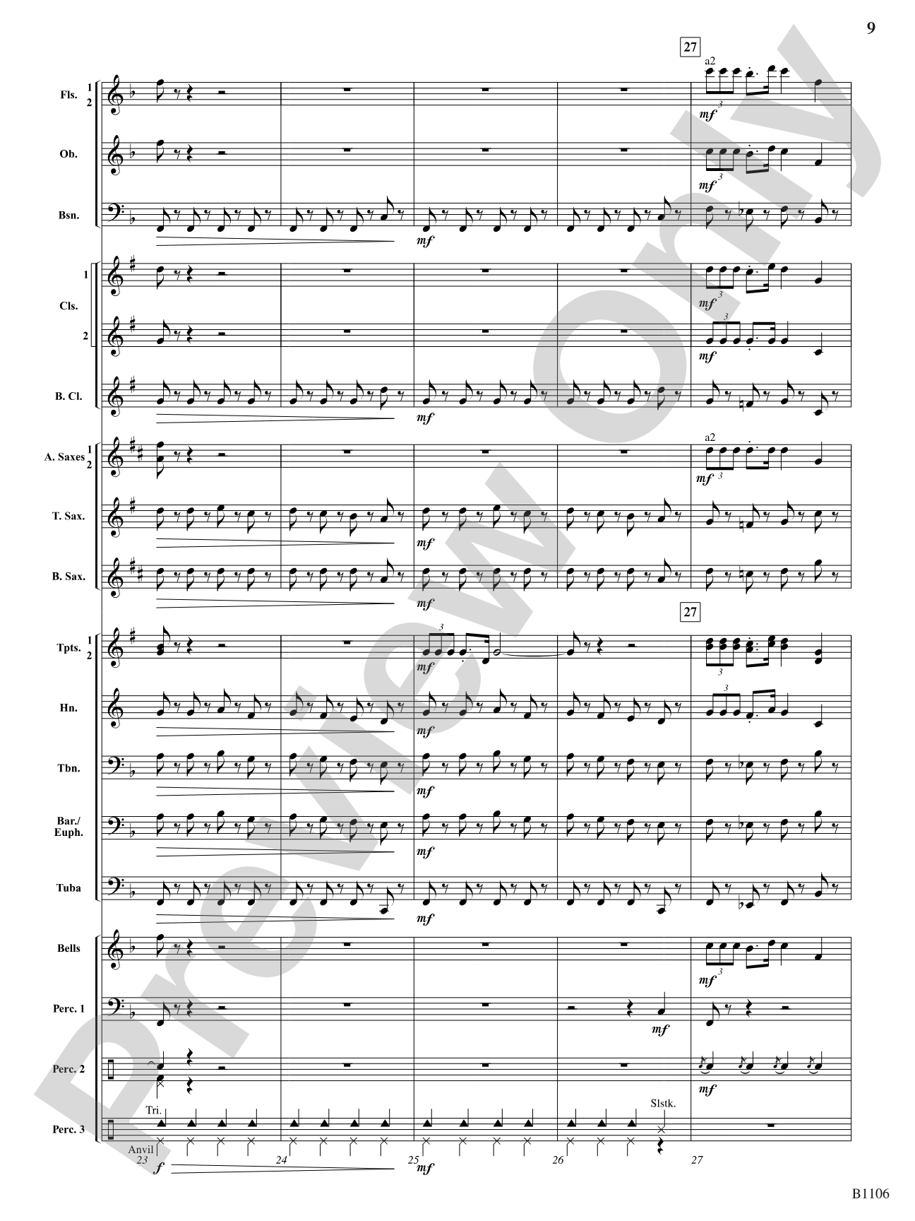 Jay County Overture: Concert Band Conductor Score & Parts