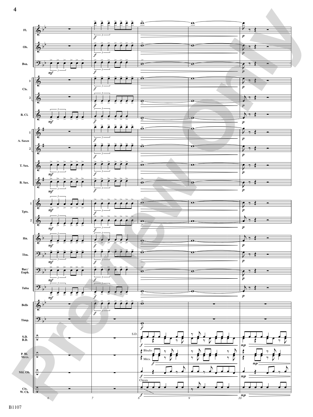 Africata: Concert Band Conductor Score & Parts