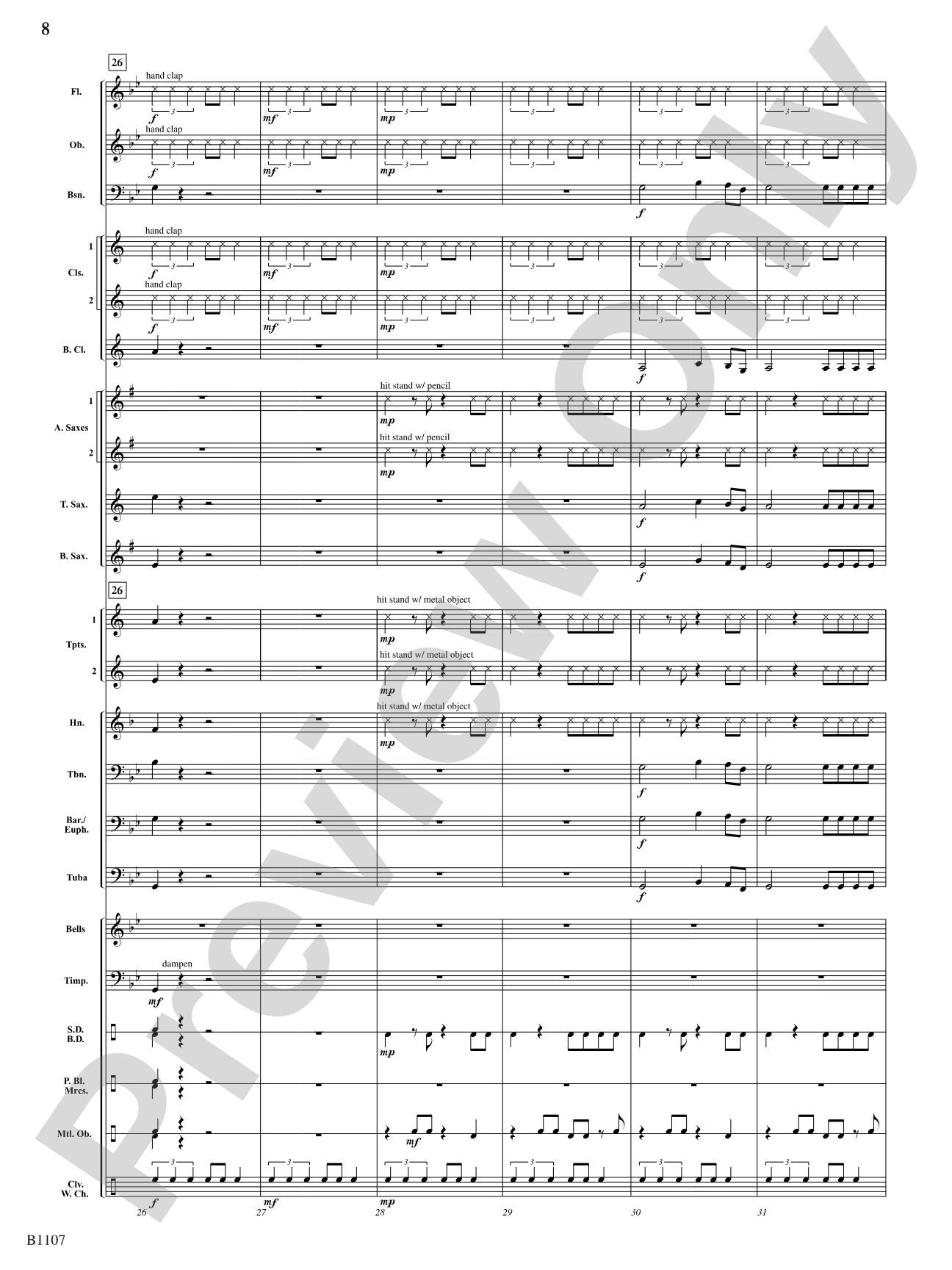 Africata: Concert Band Conductor Score & Parts