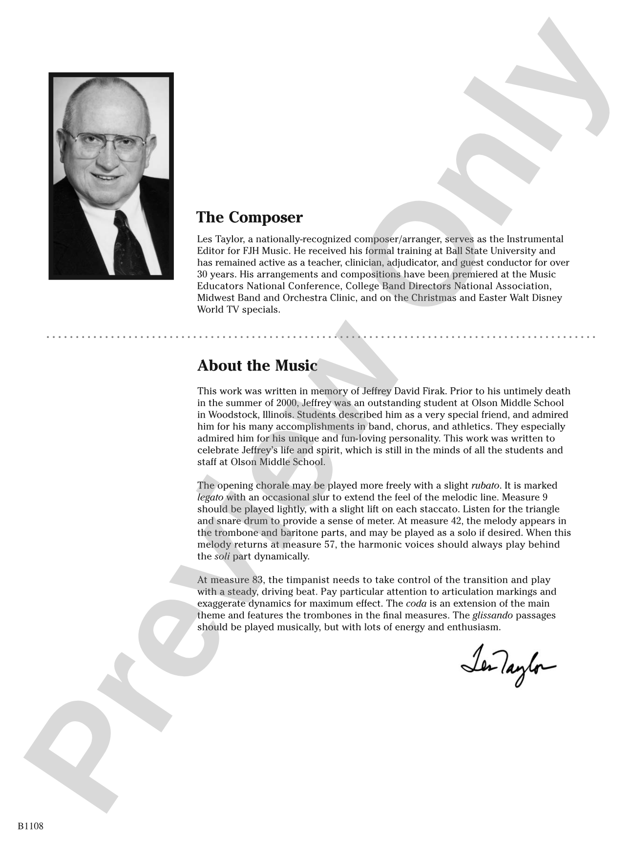 The Spirit Within: Concert Band Conductor Score & Parts