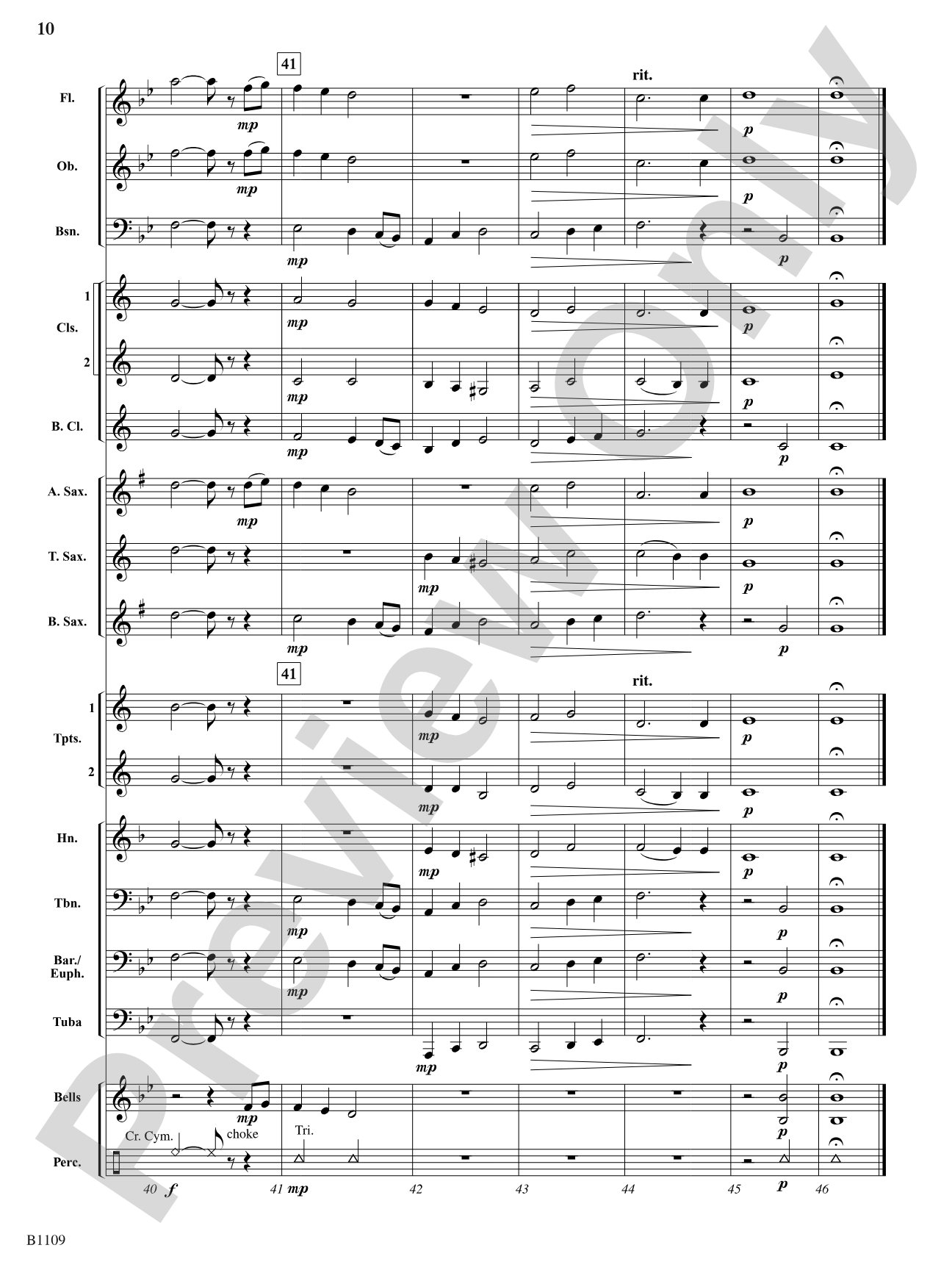 Chesapeake Serenade: Concert Band Conductor Score & Parts