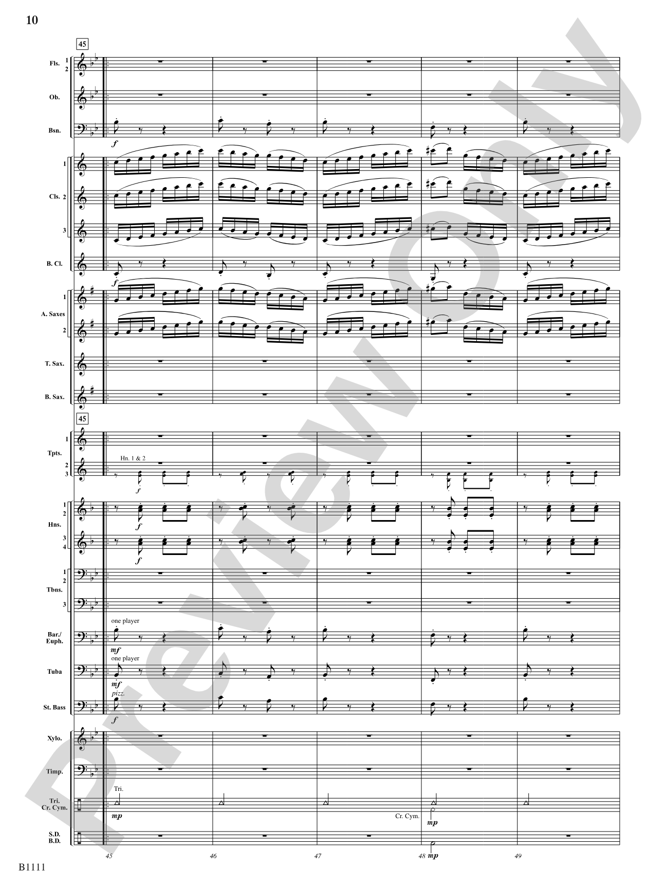 Turkish March (Rondo alla Turca): Concert Band Conductor Score & Parts
