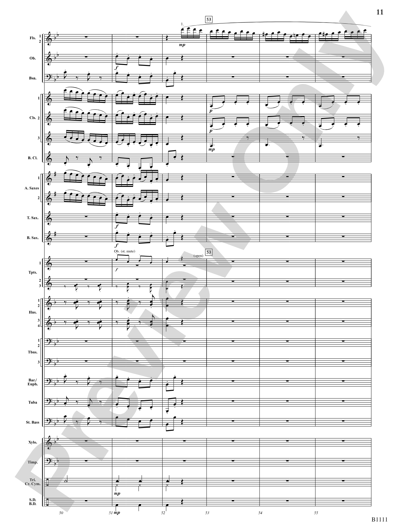 Turkish March (Rondo alla Turca): Concert Band Conductor Score & Parts