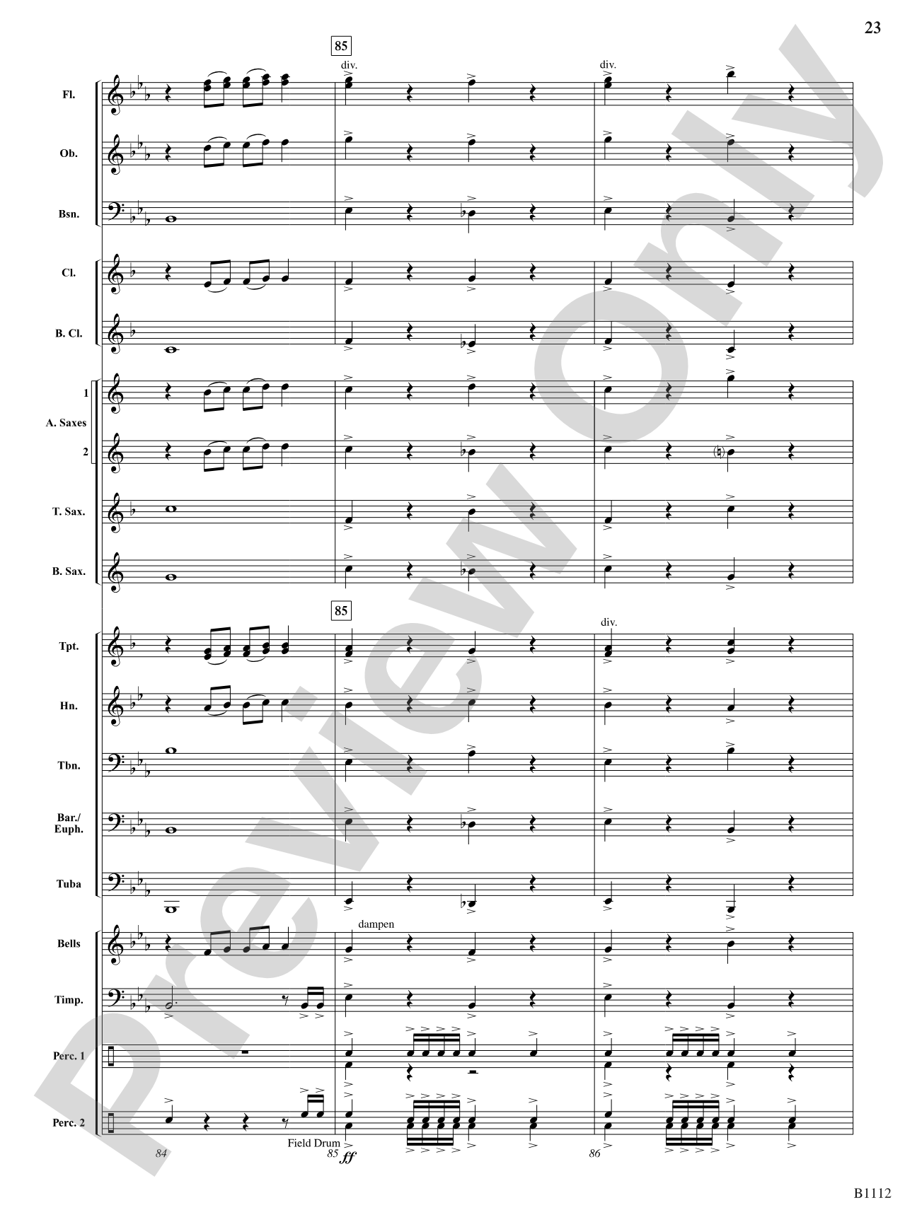 Joyant Overture: Concert Band Conductor Score & Parts