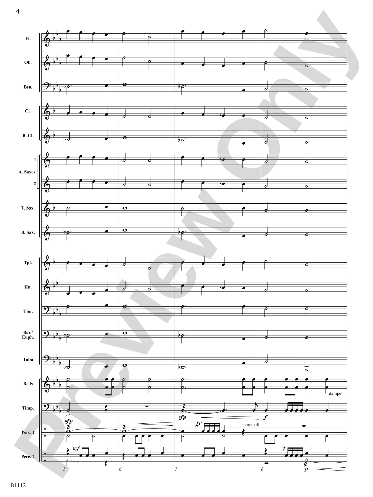 Joyant Overture: Concert Band Conductor Score & Parts
