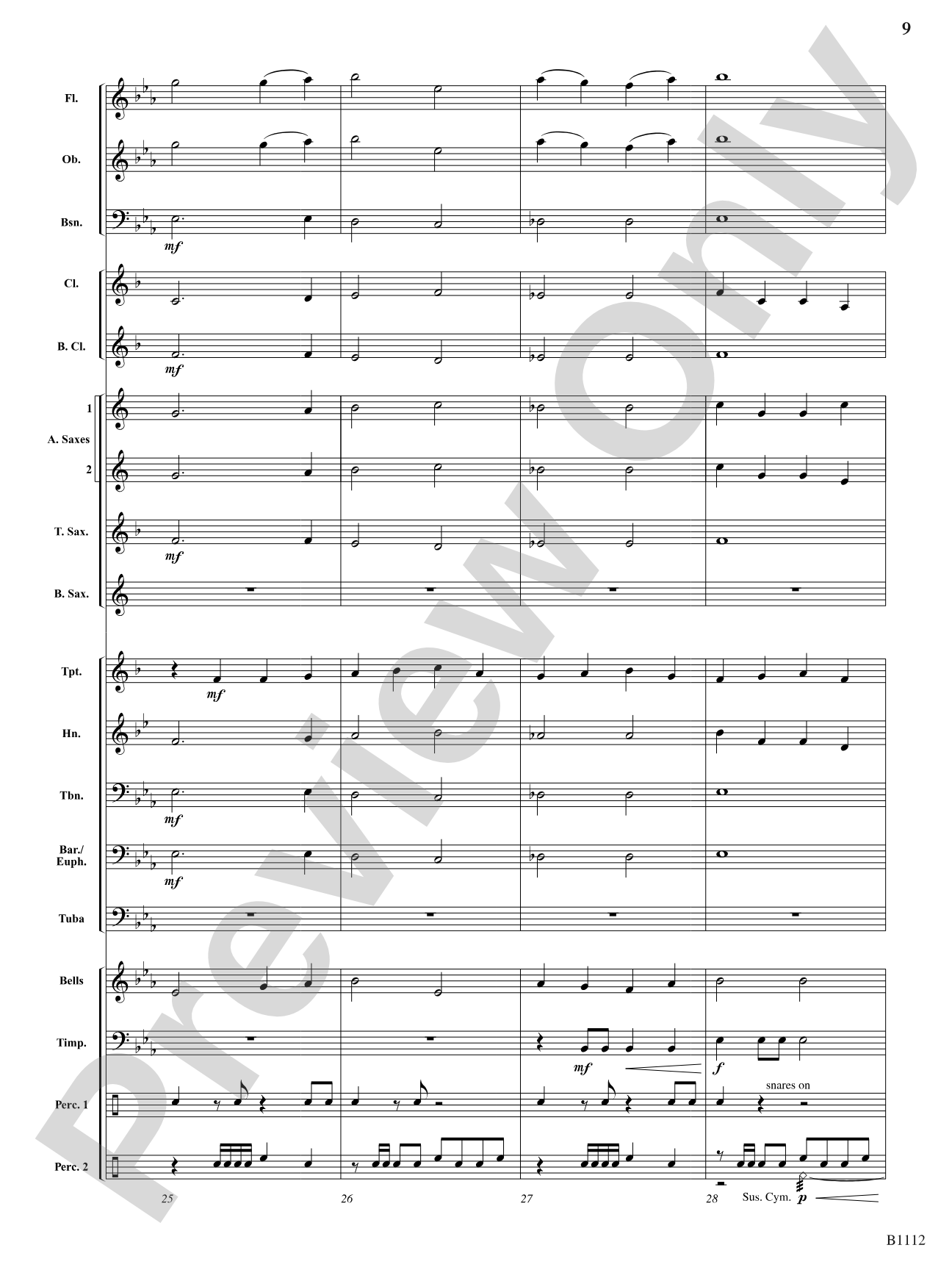 Joyant Overture: Concert Band Conductor Score & Parts