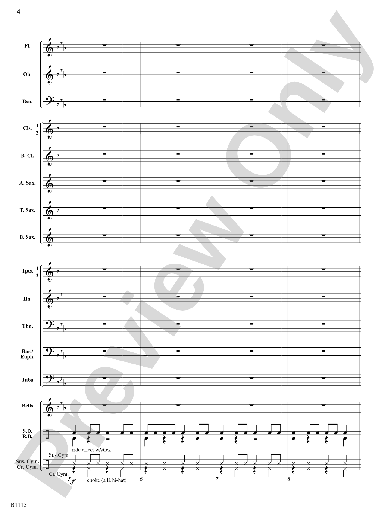 Zip Drive: Concert Band Conductor Score & Parts