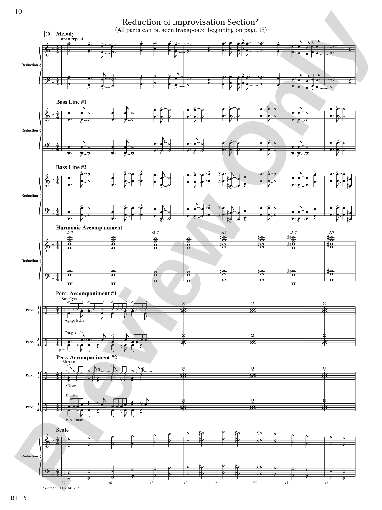 Reflaxão e dança (Reflection and Dance): Concert Band Conductor Score & Parts
