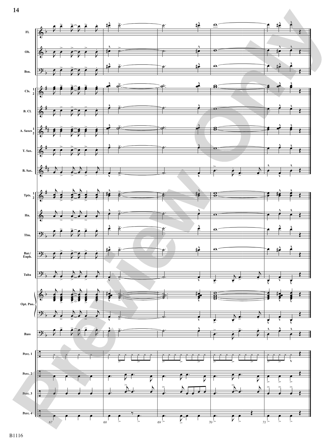 Reflaxão e dança (Reflection and Dance): Concert Band Conductor Score & Parts