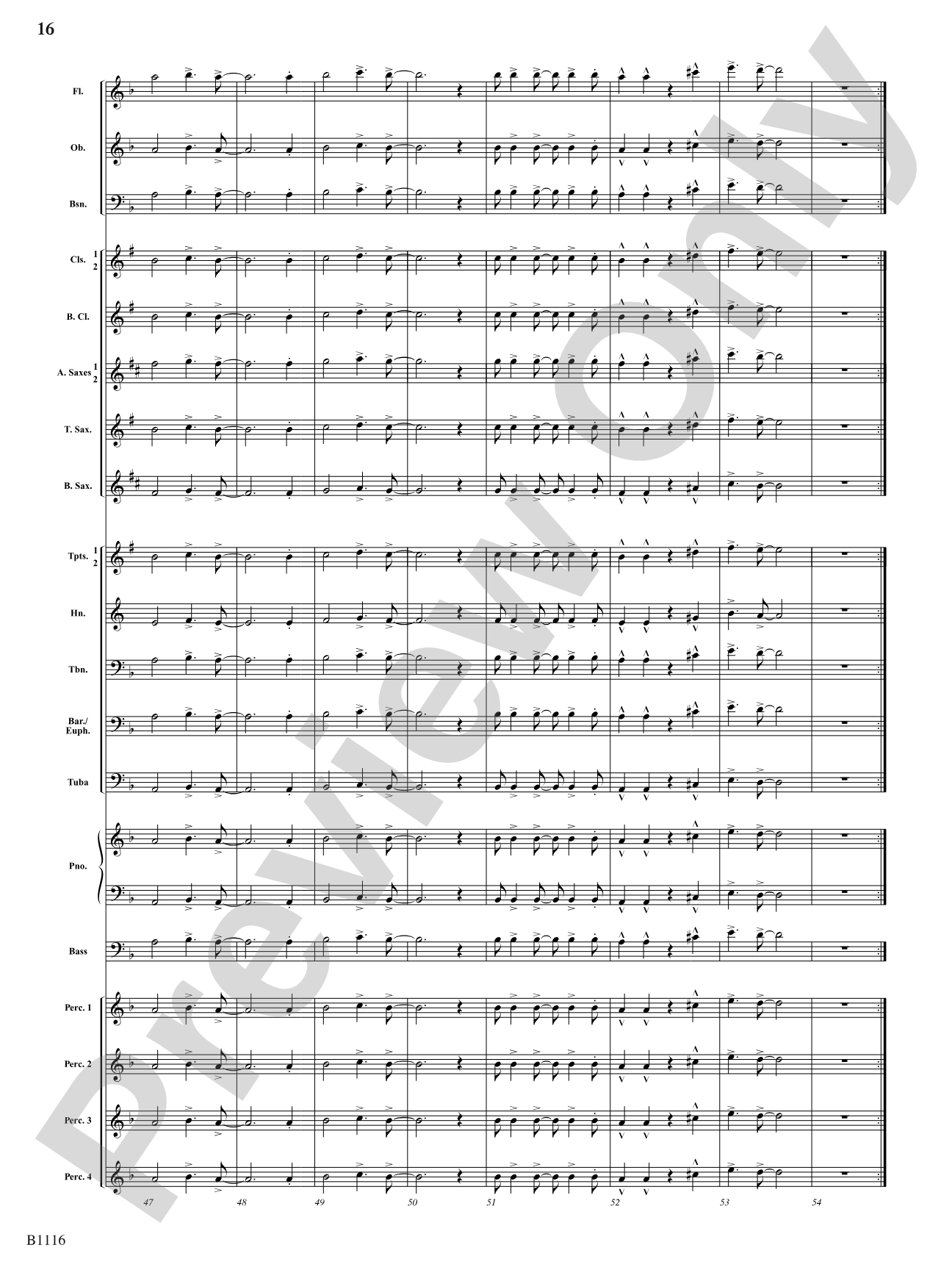 Reflaxão e dança (Reflection and Dance): Concert Band Conductor Score & Parts