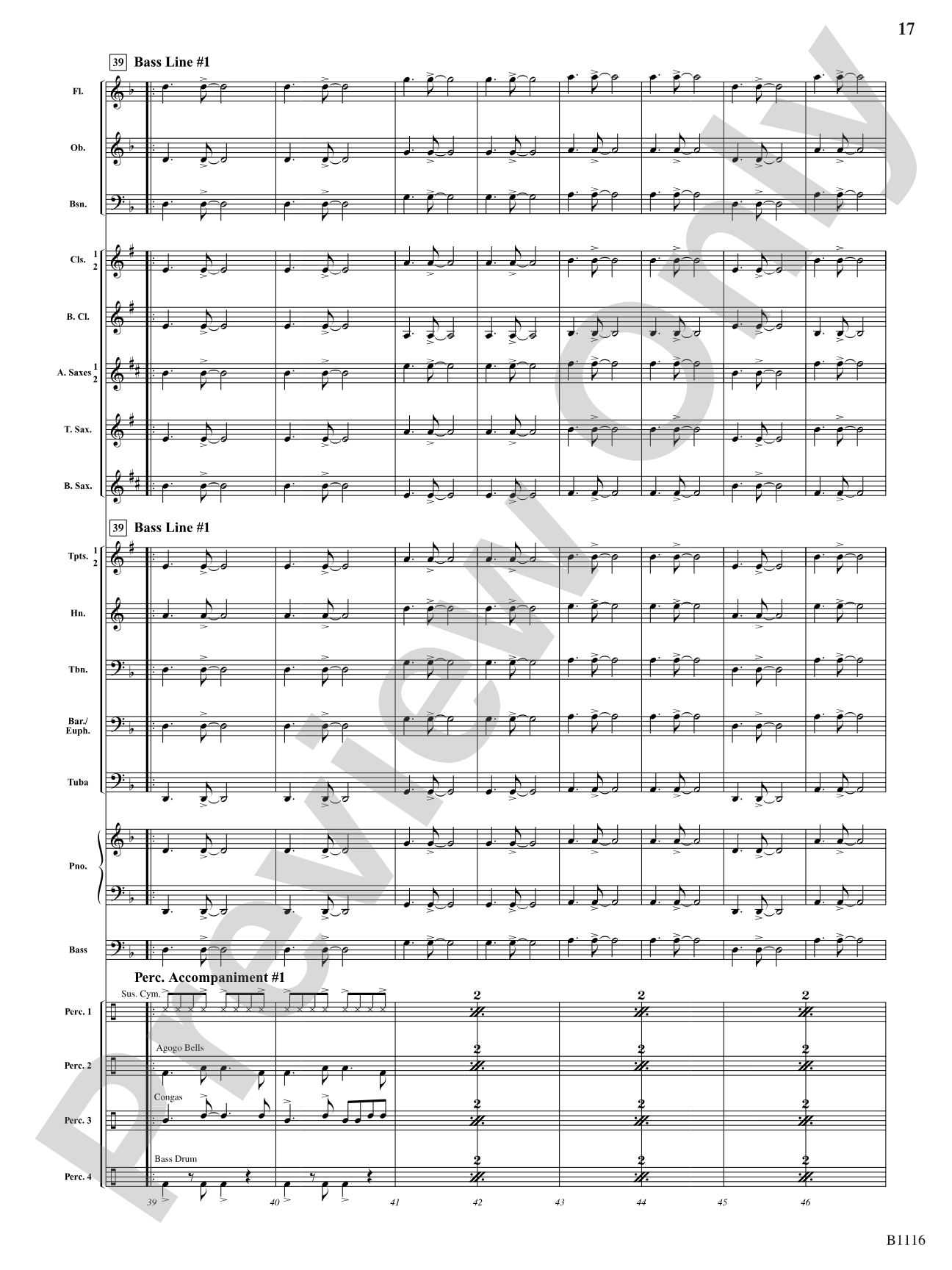 Reflaxão e dança (Reflection and Dance): Concert Band Conductor Score & Parts