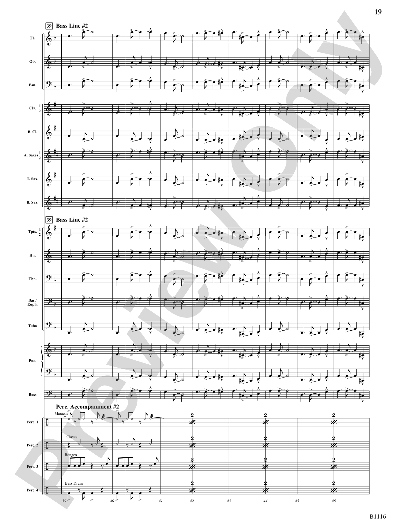 Reflaxão e dança (Reflection and Dance): Concert Band Conductor Score & Parts