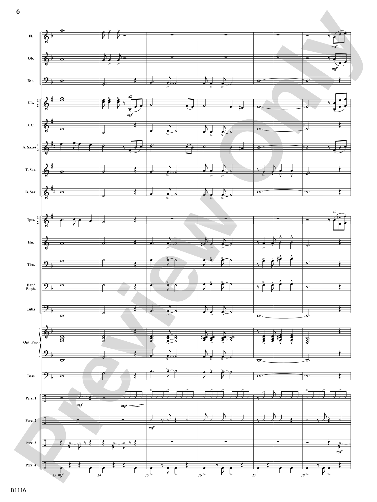 Reflaxão e dança (Reflection and Dance): Concert Band Conductor Score & Parts