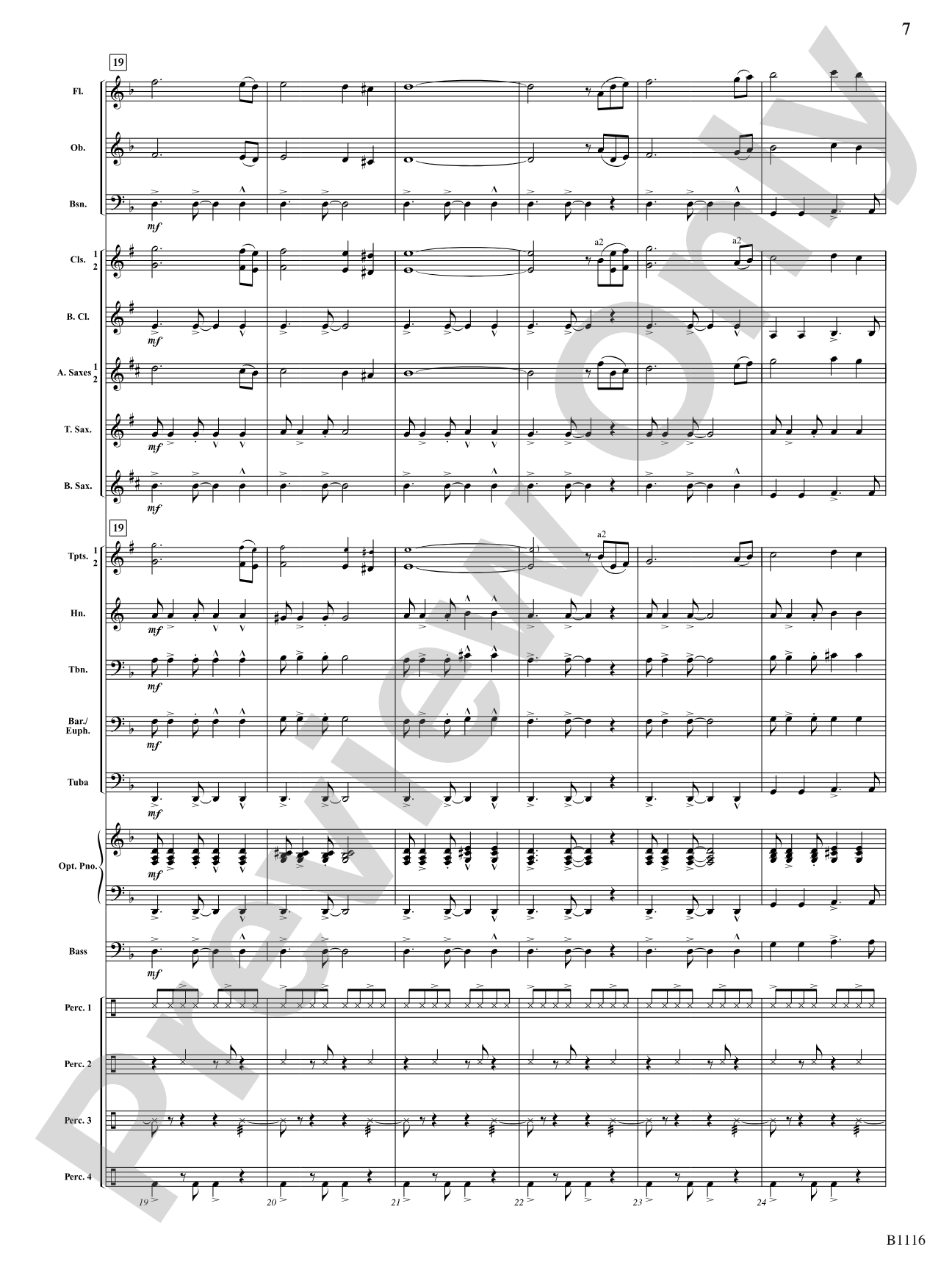 Reflaxão e dança (Reflection and Dance): Concert Band Conductor Score & Parts