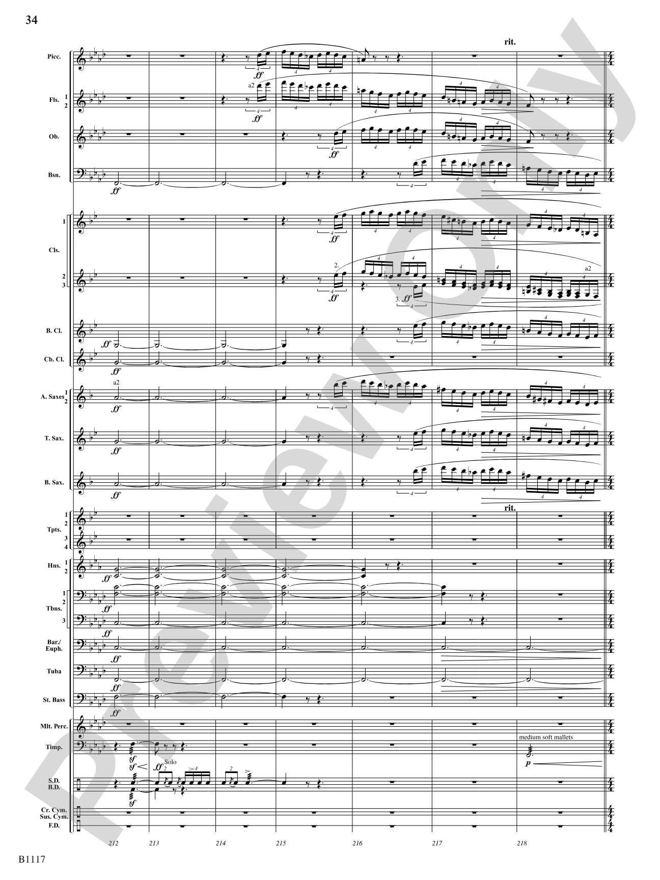 Where Valor Proudly Sleeps: Concert Band Conductor Score & Parts