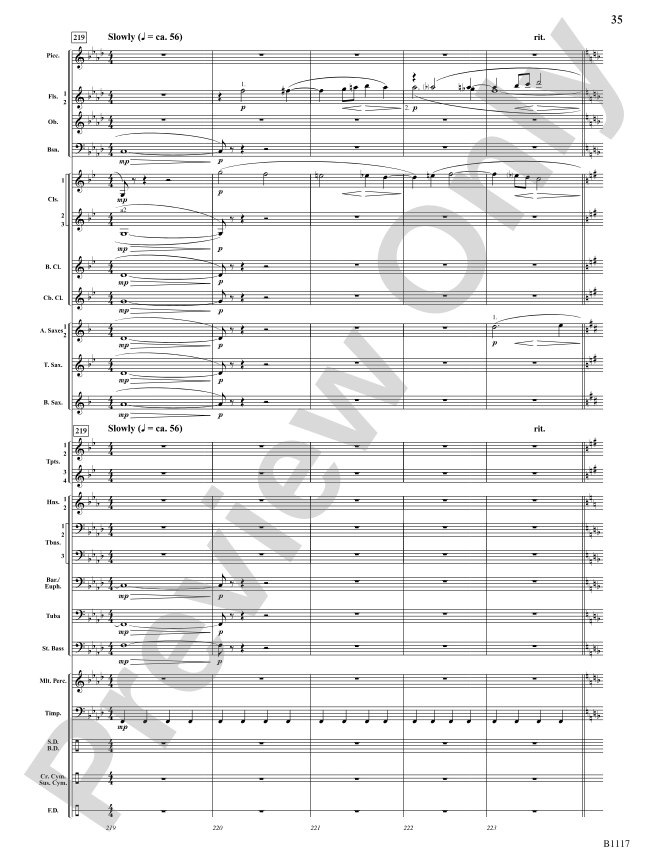 Where Valor Proudly Sleeps: Concert Band Conductor Score & Parts