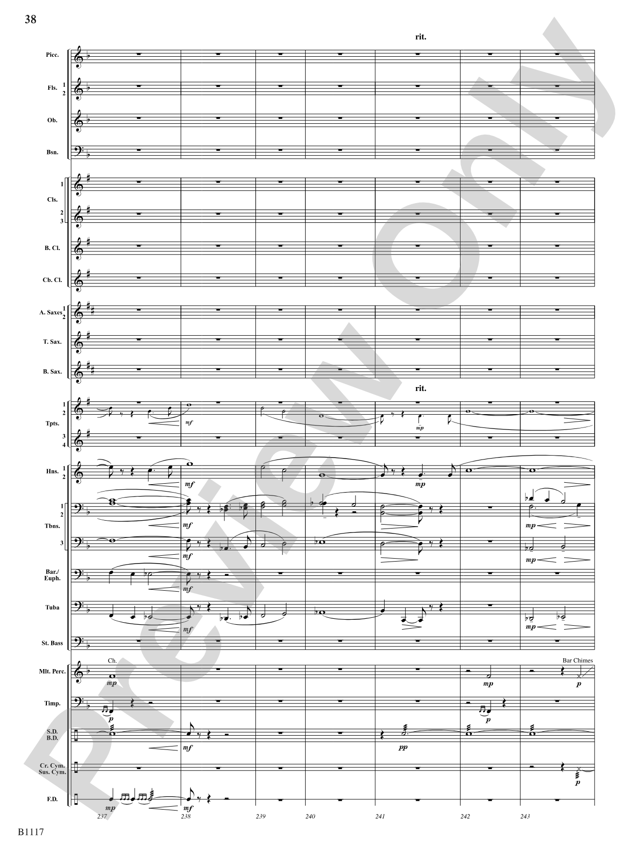 Where Valor Proudly Sleeps: Concert Band Conductor Score & Parts