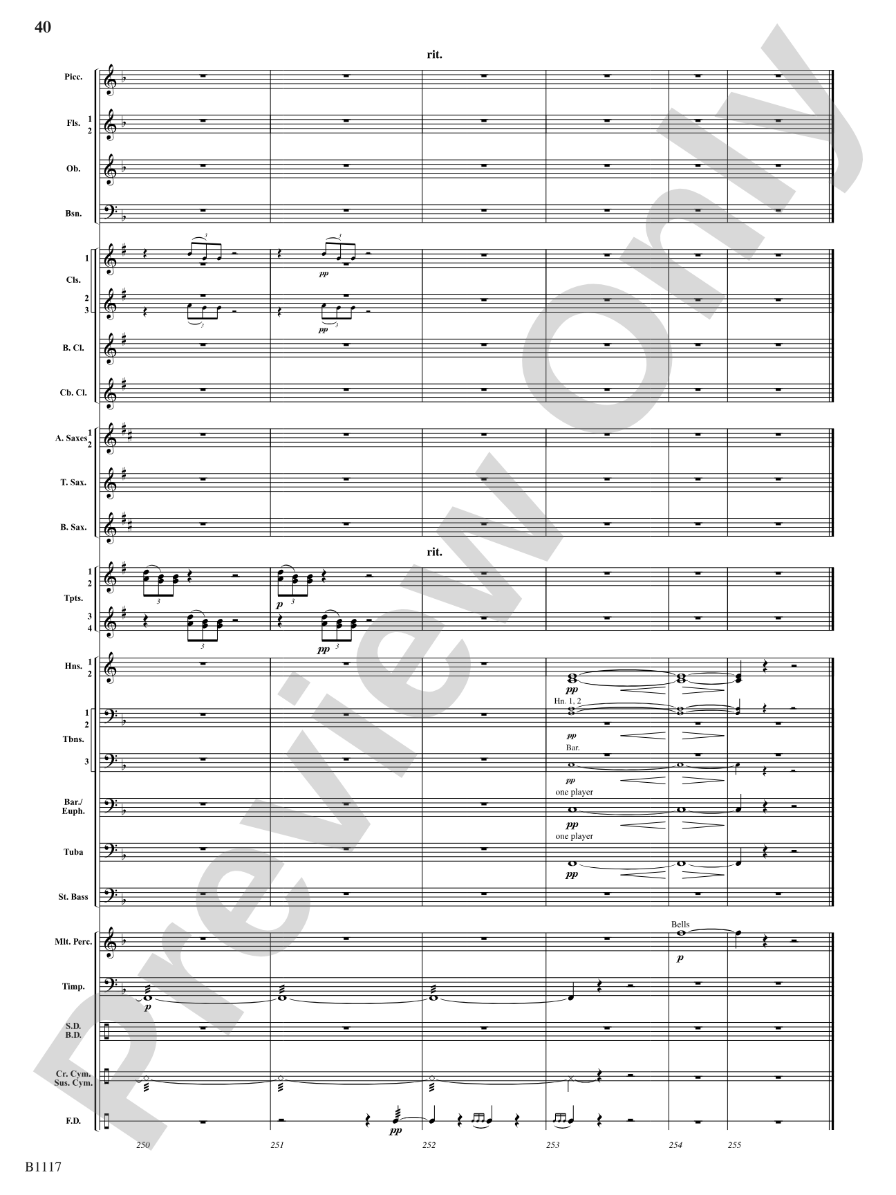Where Valor Proudly Sleeps: Concert Band Conductor Score & Parts