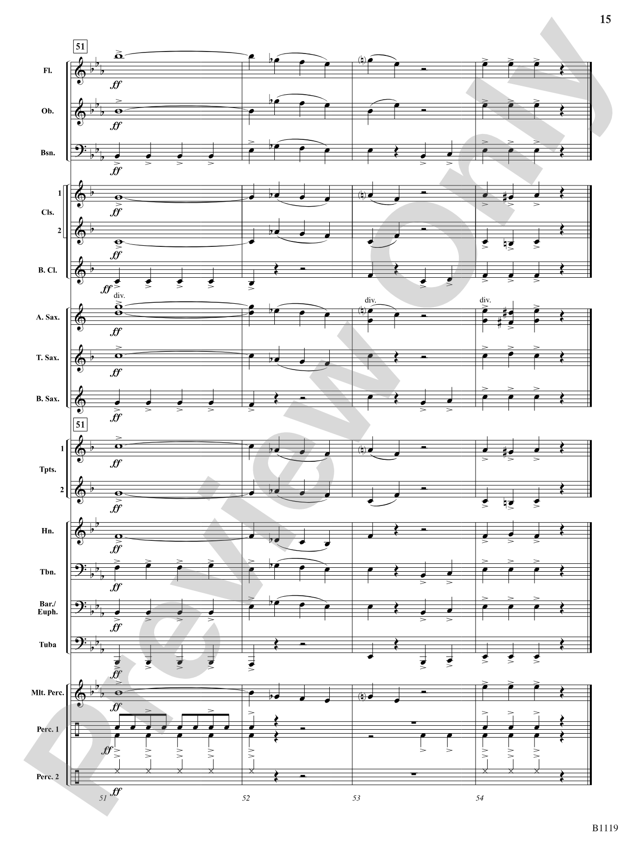 Take the Blues Train: Concert Band Conductor Score & Parts