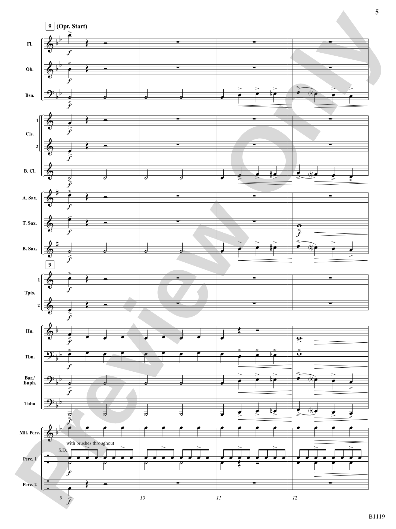 Take the Blues Train: Concert Band Conductor Score & Parts